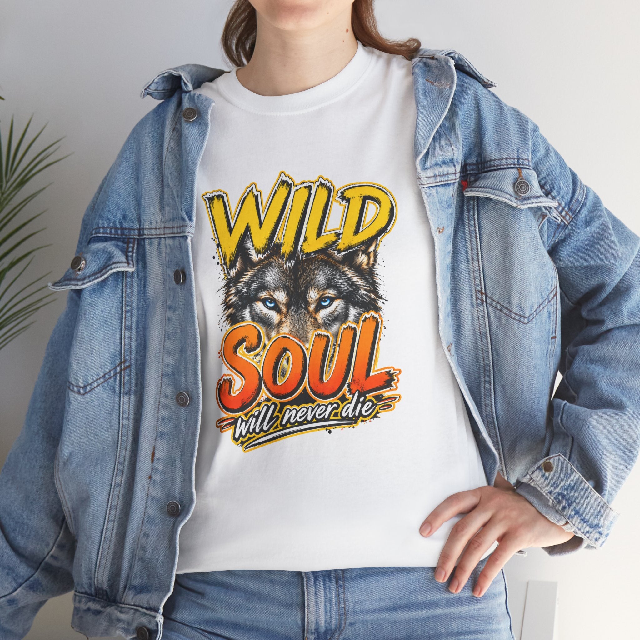 Wolf 'Wild Soul' Graphic Tee – Bold Wildlife Shirt for Nature Lovers