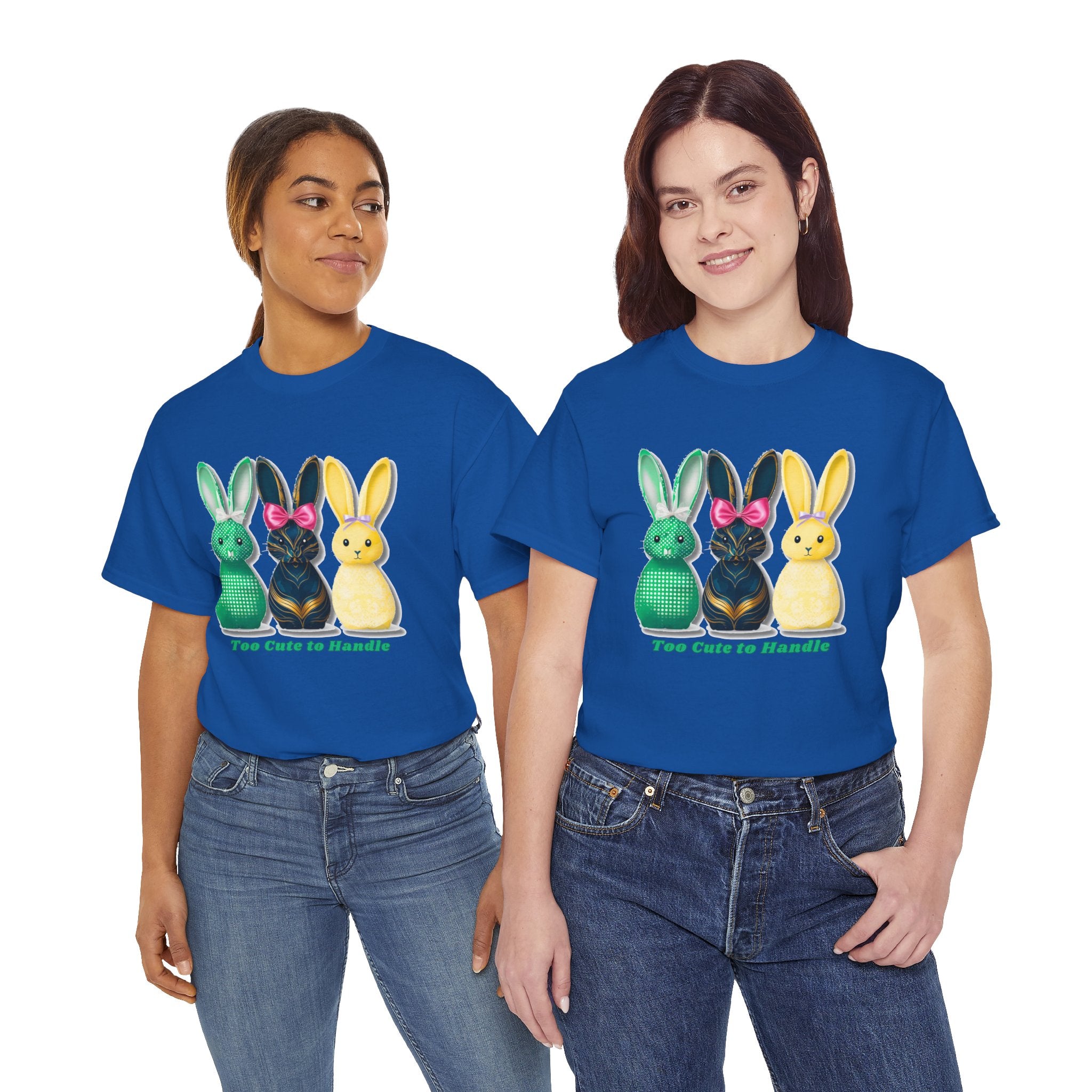 Funny Easter Bunny Shirt, Too Cute To Handle Tee, Cute Bunny Shirt, Easter Gift for Women, Spring Rabbit T-Shirt, Easter Outfit