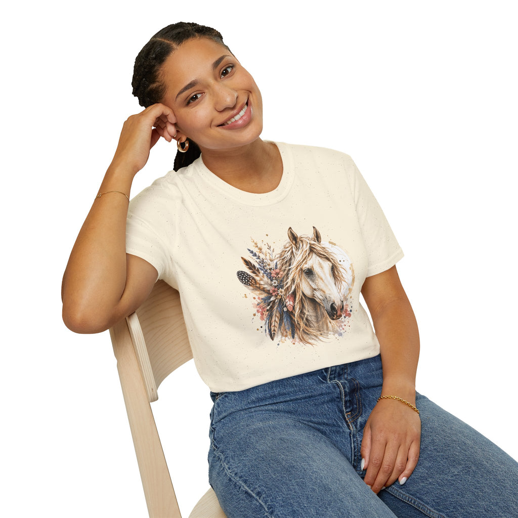 Horse T-Shirt, Western Horse Graphic Tee, Equestrian Shirt, Horse Lover Gift, Country Style Tee