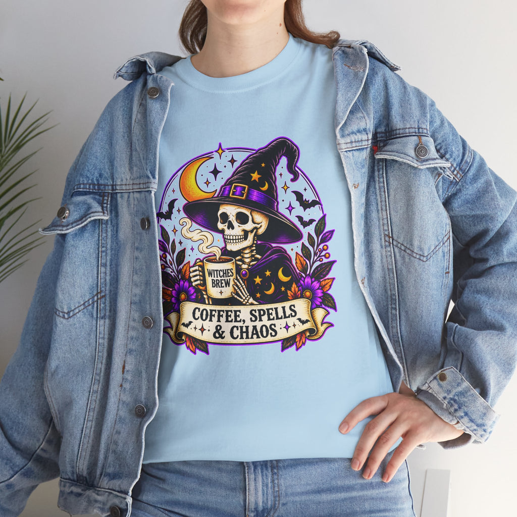 Halloween Skeleton Witch Shirt | Spooky Graphic Tee