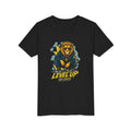 Youth Tee — 'Level Up No Limits' Lion Graphic Shirt