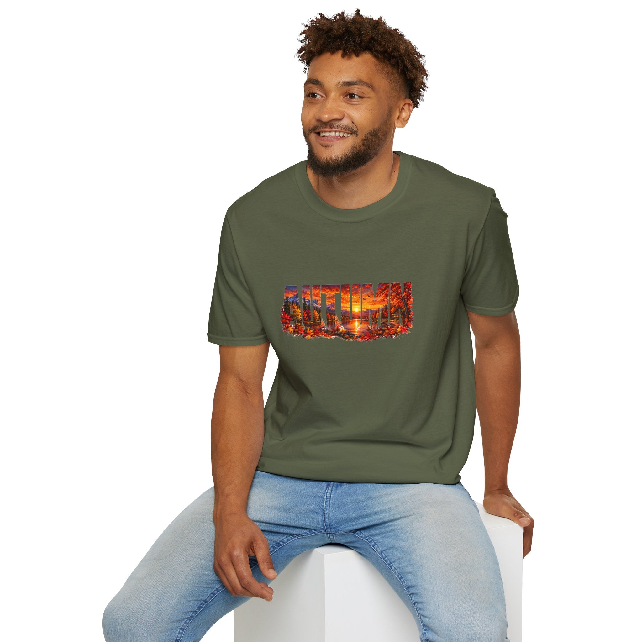 Autumn Leaves T Shirt Fall Graphic Tee Cozy Autumn Shirt