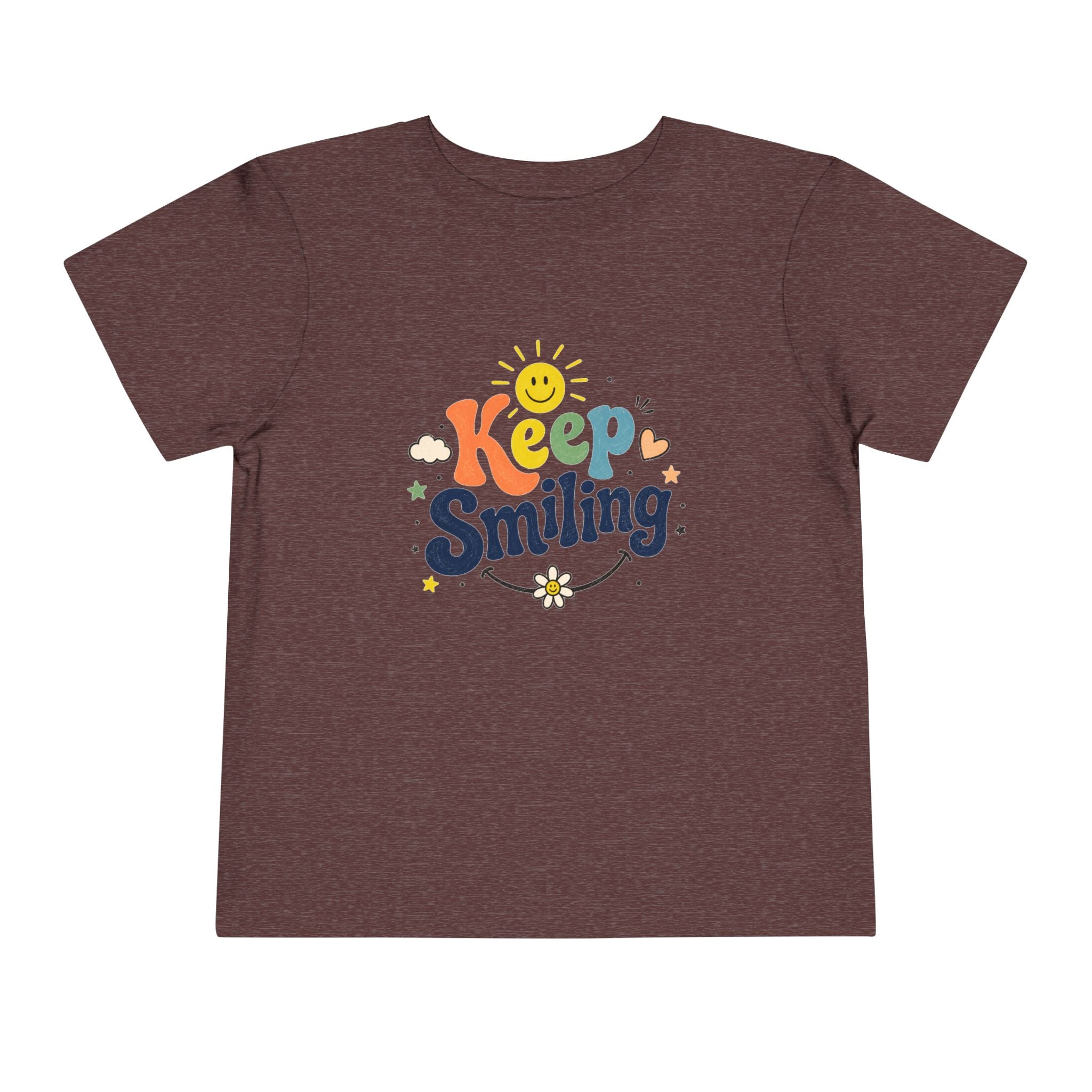 Keep Smiling Toddler Tee — Cute Sunshine Positive Kids Shirt