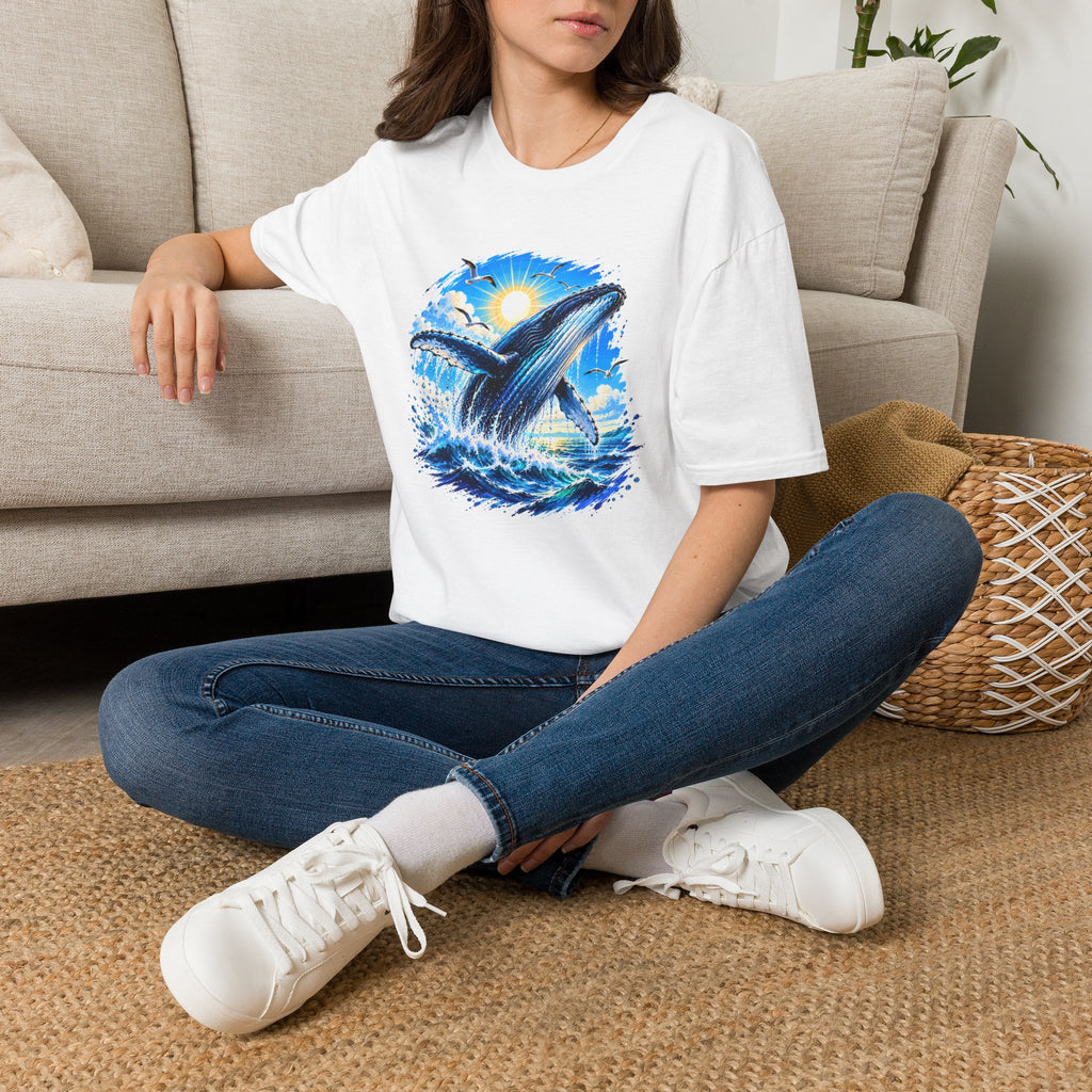 Whale Shirt, Ocean T-Shirt, Humpback Whale Shirt, Sea Life Tee, Beach Lover Gift, Ocean Lover Shirt