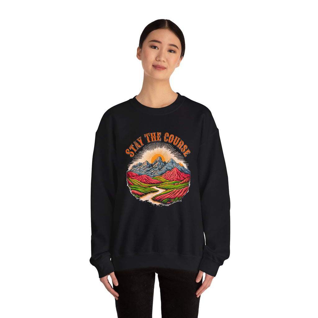 Stay the Course Sweatshirt - Scenic Mountain Crewneck