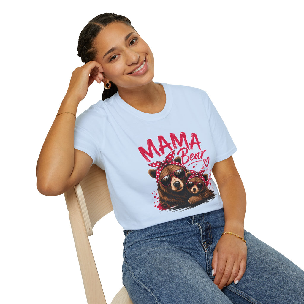 Mama Bear T-Shirt — Cute Sunglasses Bear Graphic