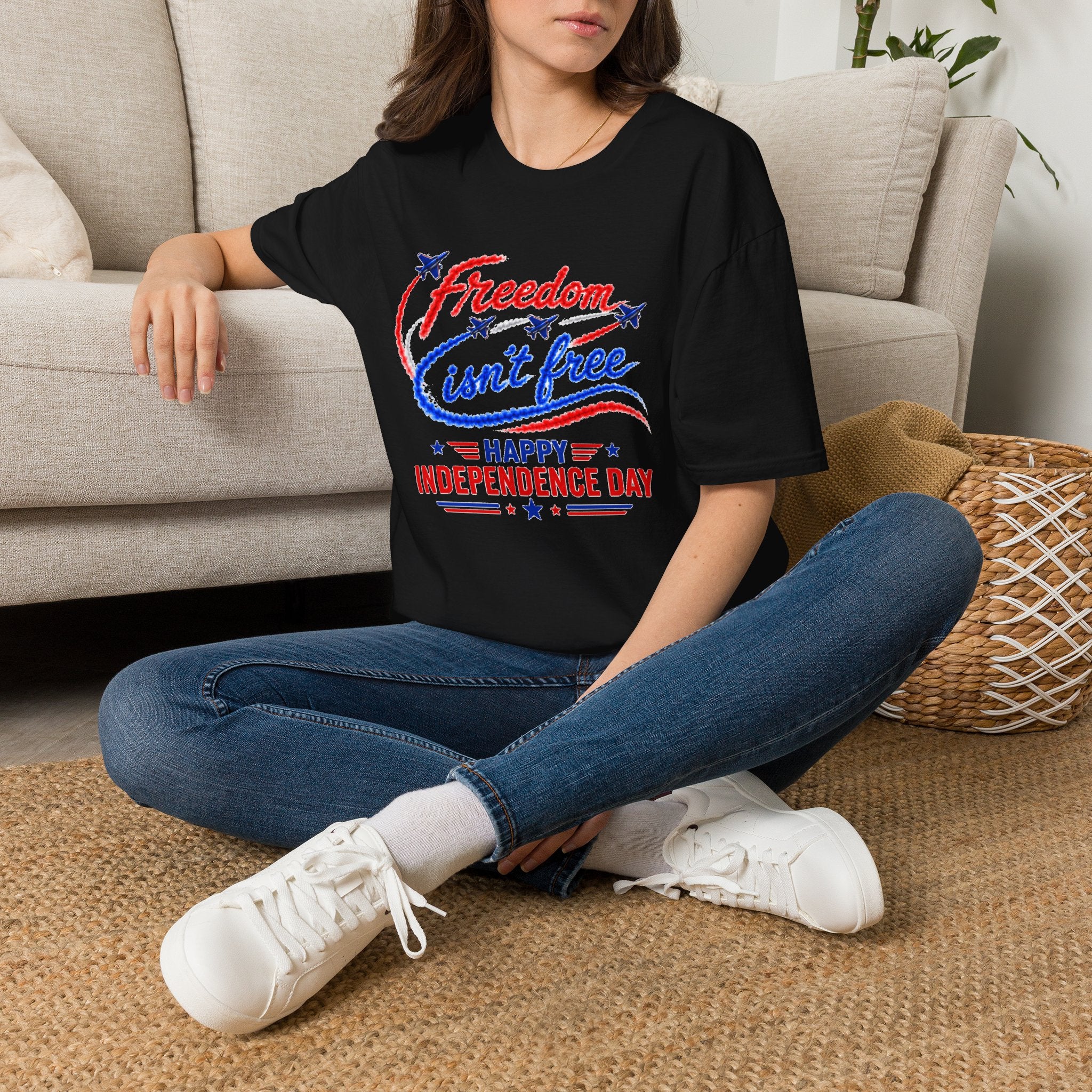 Freedom Isn't Free Shirt, Patriotic 4th of July T-Shirt, Independence Day Tee, USA Flag Graphic Tee, Military Support Gift