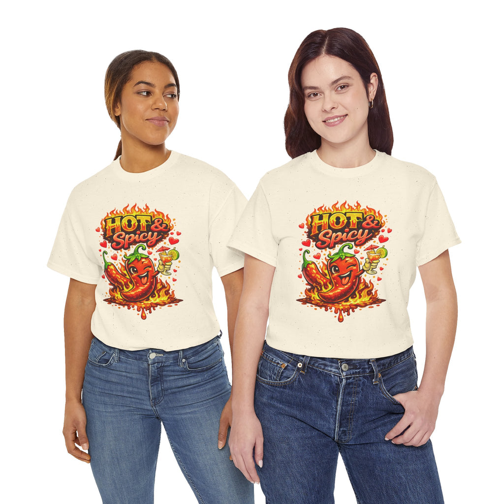 Hot & Spicy Pepper Shirt, Funny Chili Graphic Tee, Cute Food Lover T-Shirt, Spicy Gift