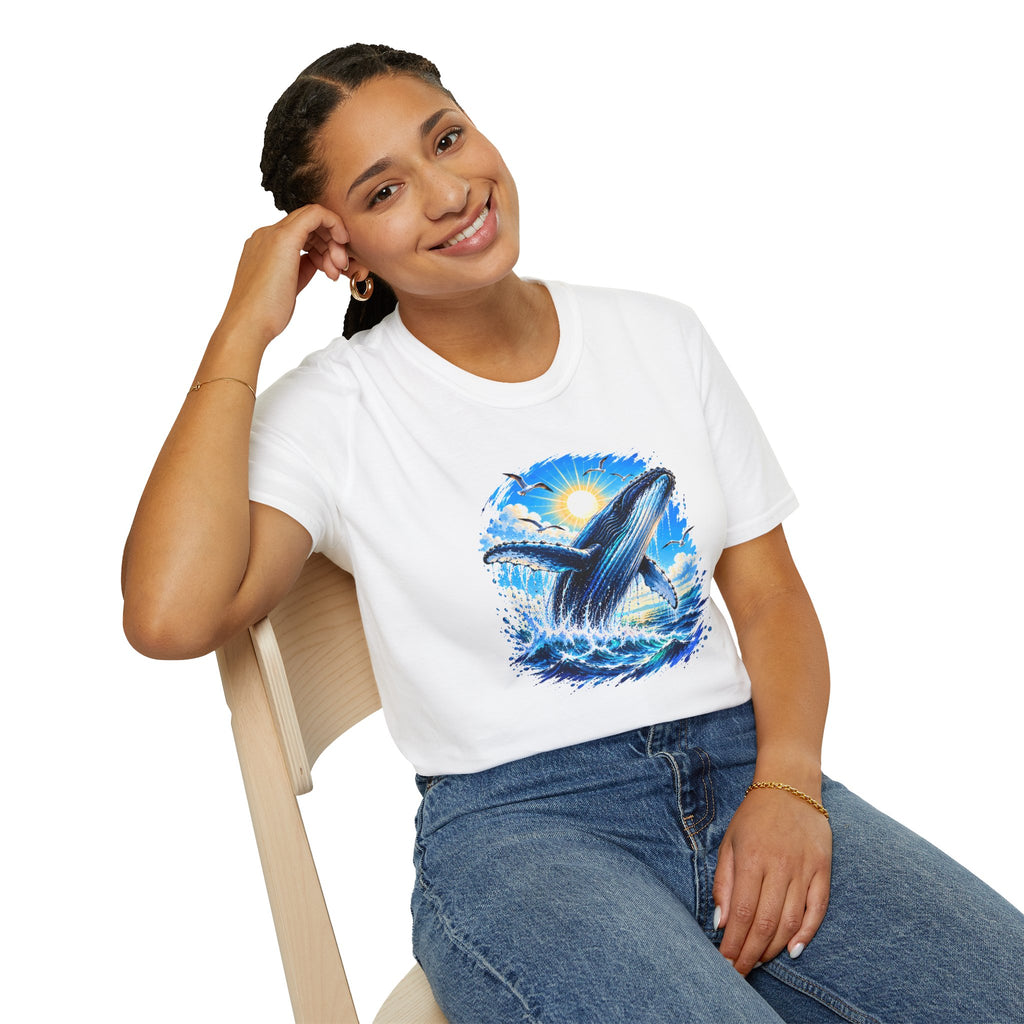 Whale Shirt, Ocean T-Shirt, Humpback Whale Shirt, Sea Life Tee, Beach Lover Gift, Ocean Lover Shirt
