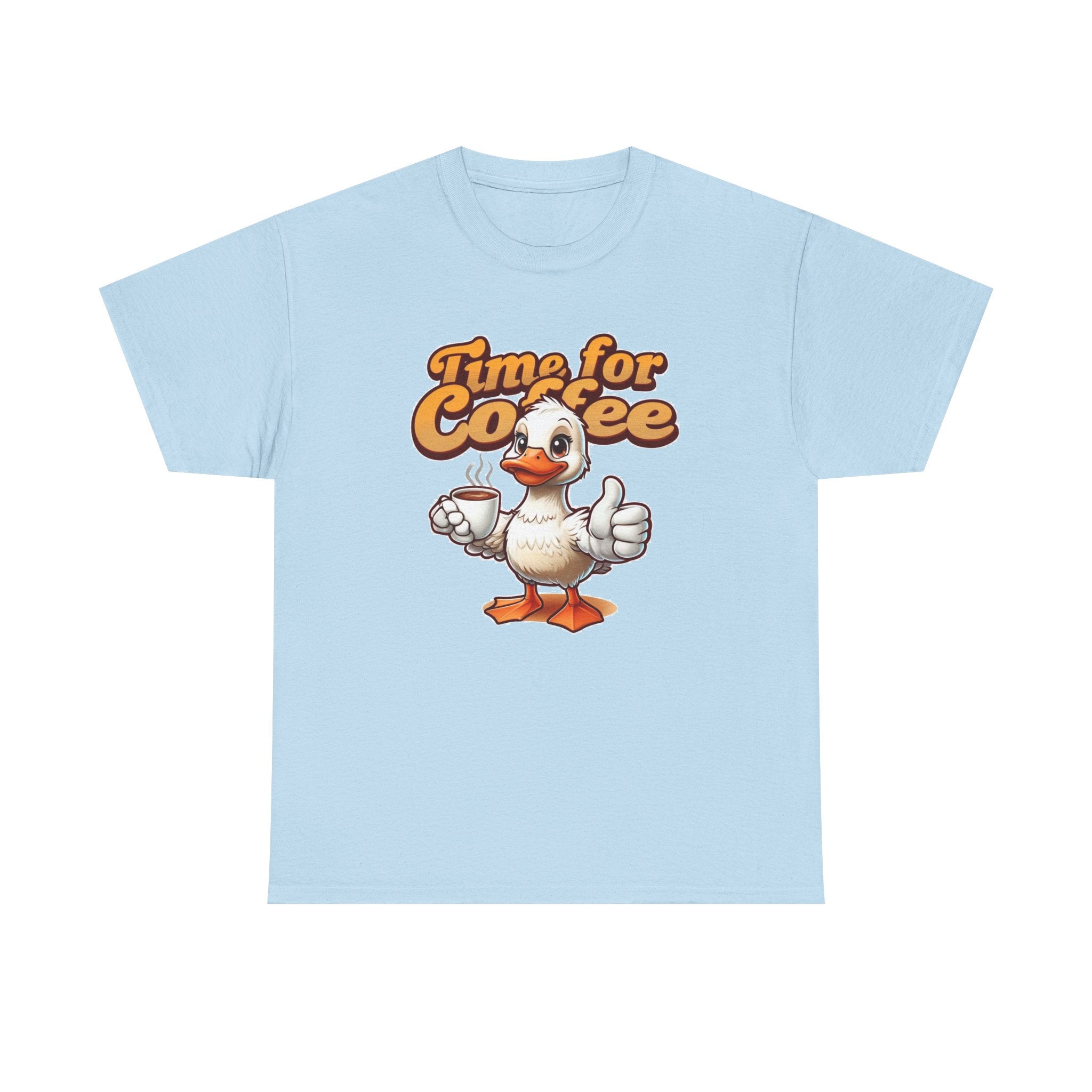 Time for Coffee Duck Shirt, Funny Duck T-Shirt, Cute Animal Graphic Tee, Coffee Lover Shirt, Unisex Funny Tee, Gift Idea