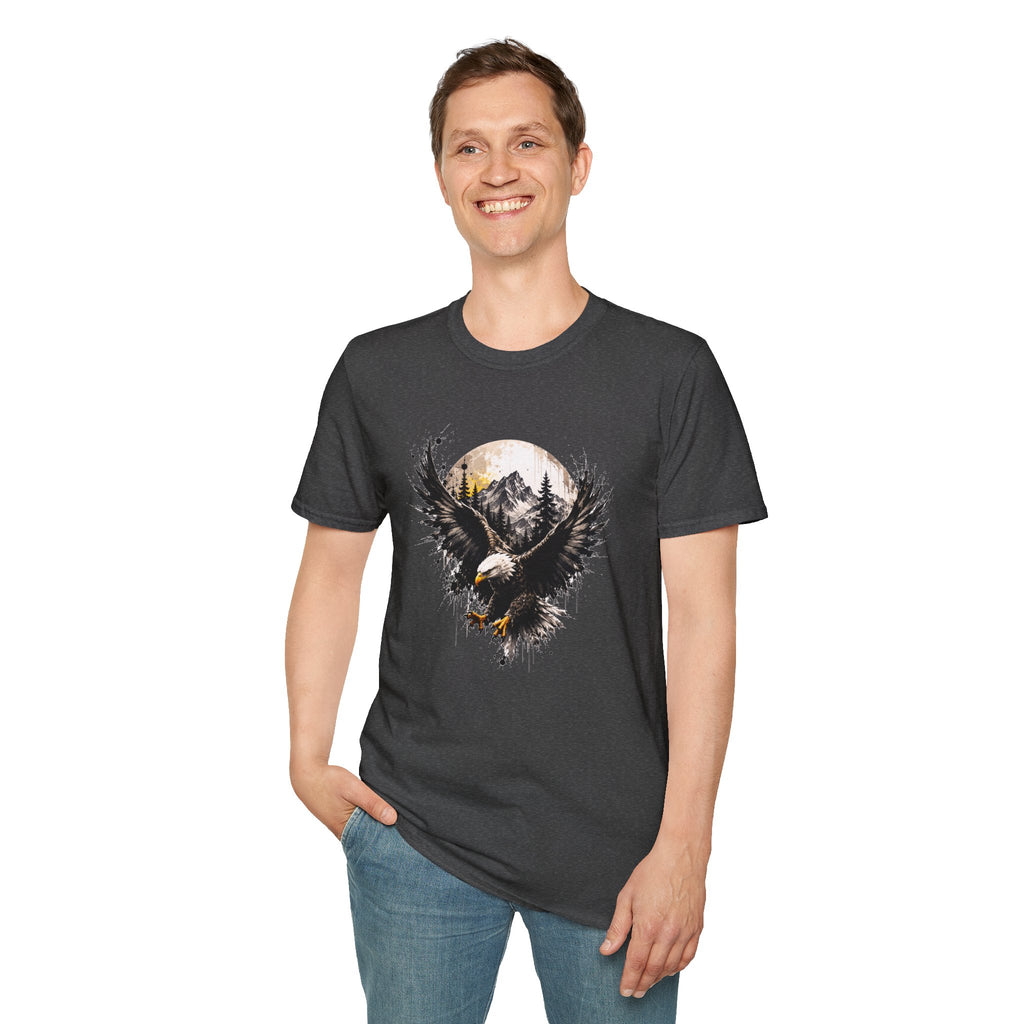 Bald Eagle Mountain T-Shirt | Patriotic Eagle Graphic Tee | Nature Lover Shirt | Outdoor Adventure Tee | Unisex Wildlife Gift