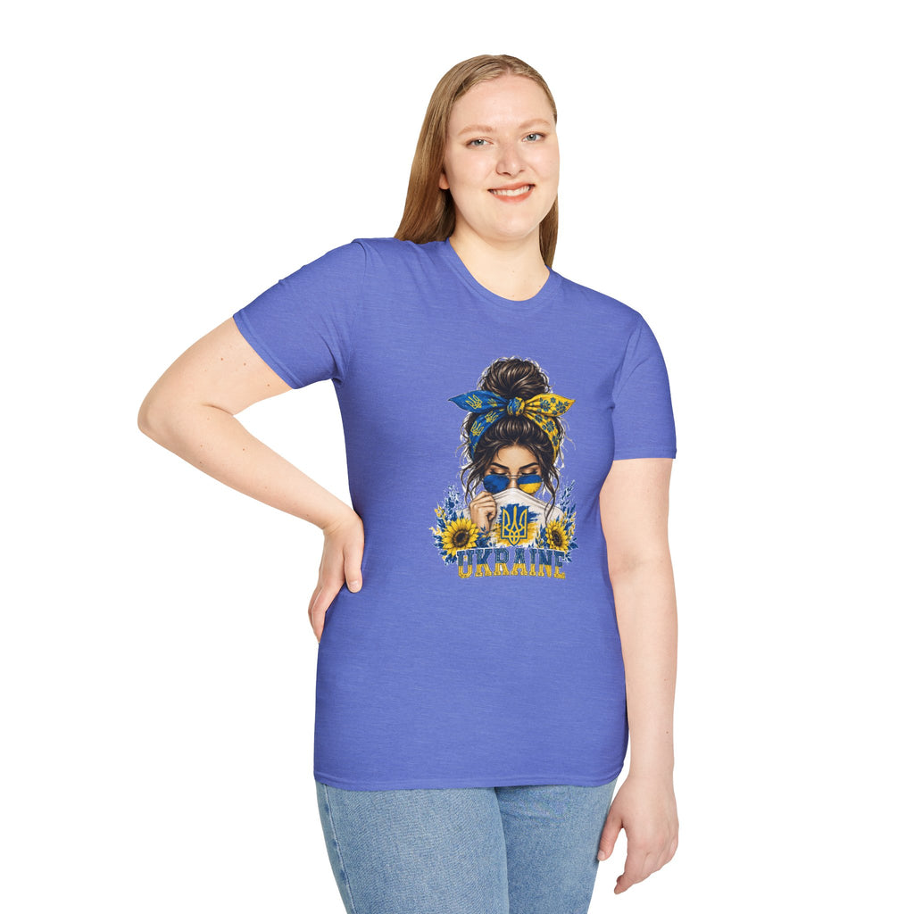 Ukraine Sunflower Bandana T-Shirt — Stylish Patriotic Graphic Tee