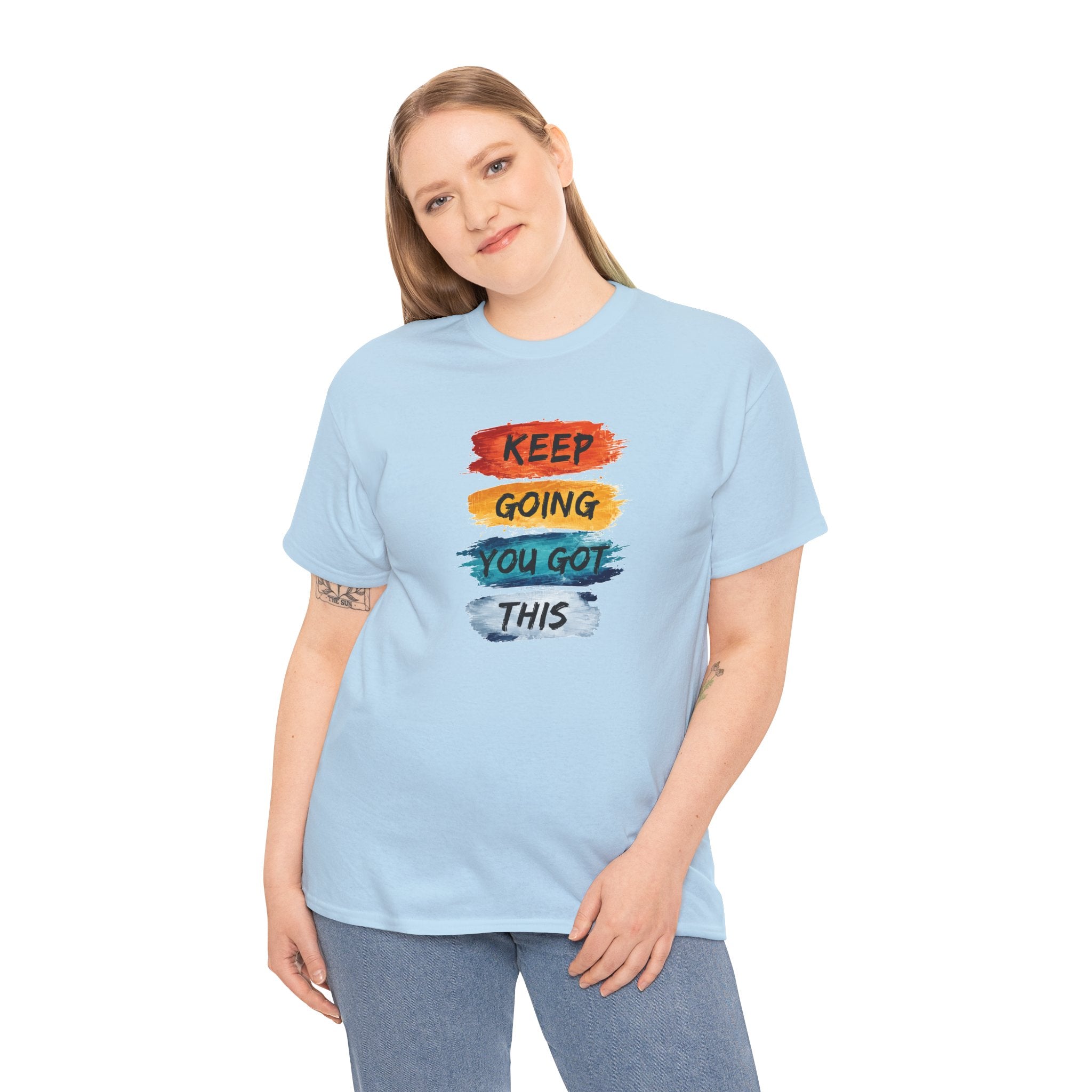 Keep Going You Got This Tee  Motivational Watercolor Brushstroke T-Shirt