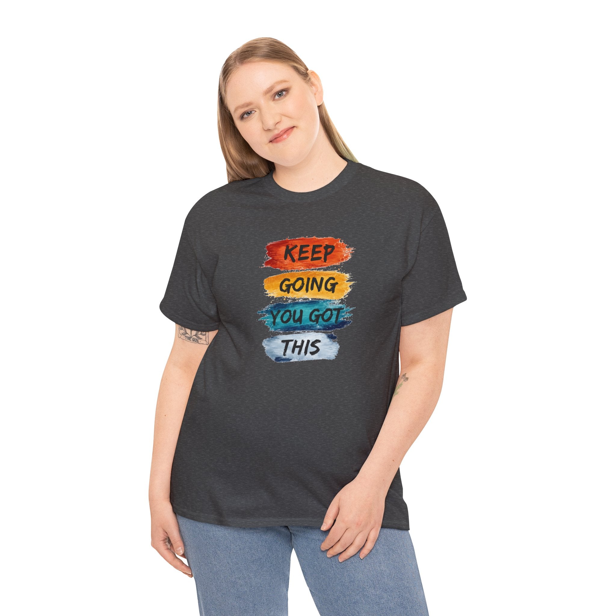 Keep Going You Got This Tee  Motivational Watercolor Brushstroke T-Shirt