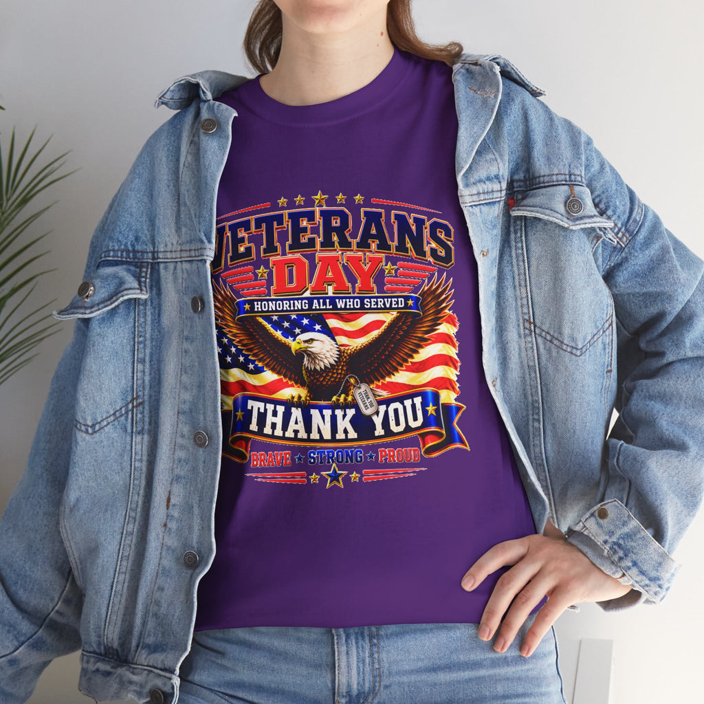 Veterans Day Eagle T-Shirt – "Thank You" Patriotic Tribute Tee
