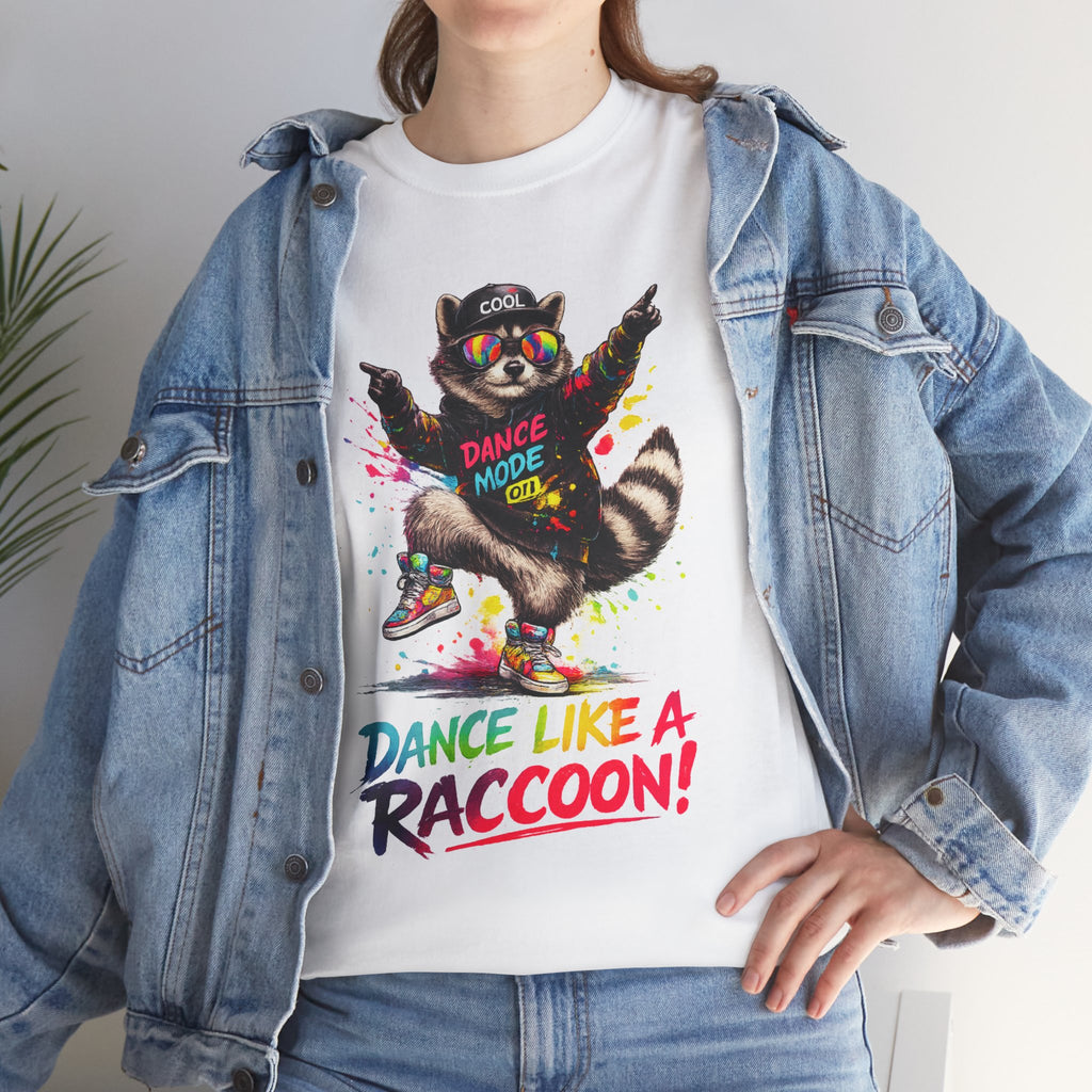 Dance Like a Raccoon T-Shirt — Cute Retro Raccoon Dance Graphic Tee
