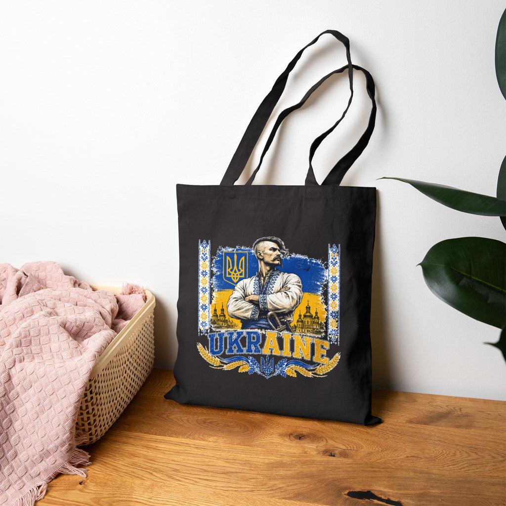 Ukraine Pride Canvas Tote Bag — Patriotic Ukrainian Design