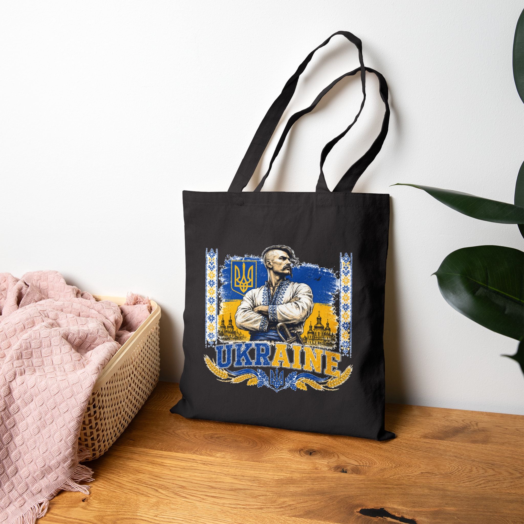 Ukraine Pride Canvas Tote Bag — Patriotic Ukrainian Design