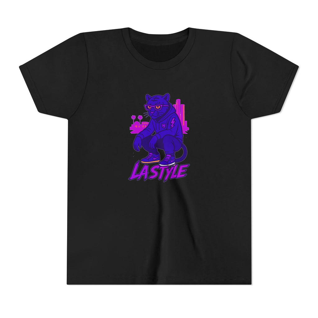 Youth Tee — Purple Panther 'Lastive' Graphic Kids Shirt