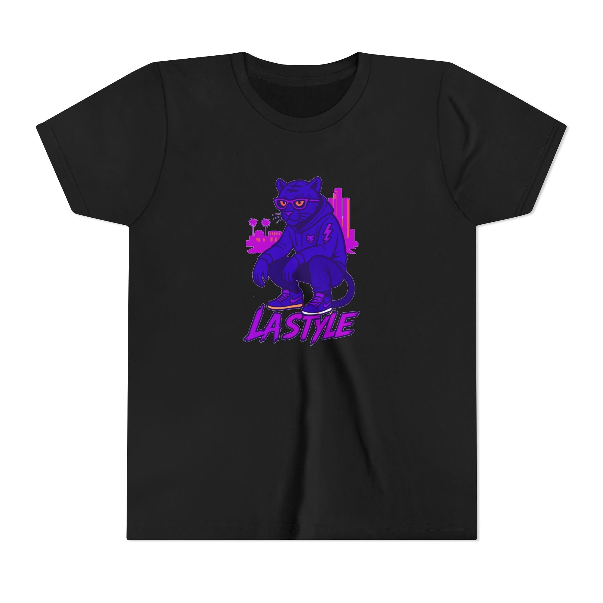 Youth Tee — Purple Panther 'Lastive' Graphic Kids Shirt