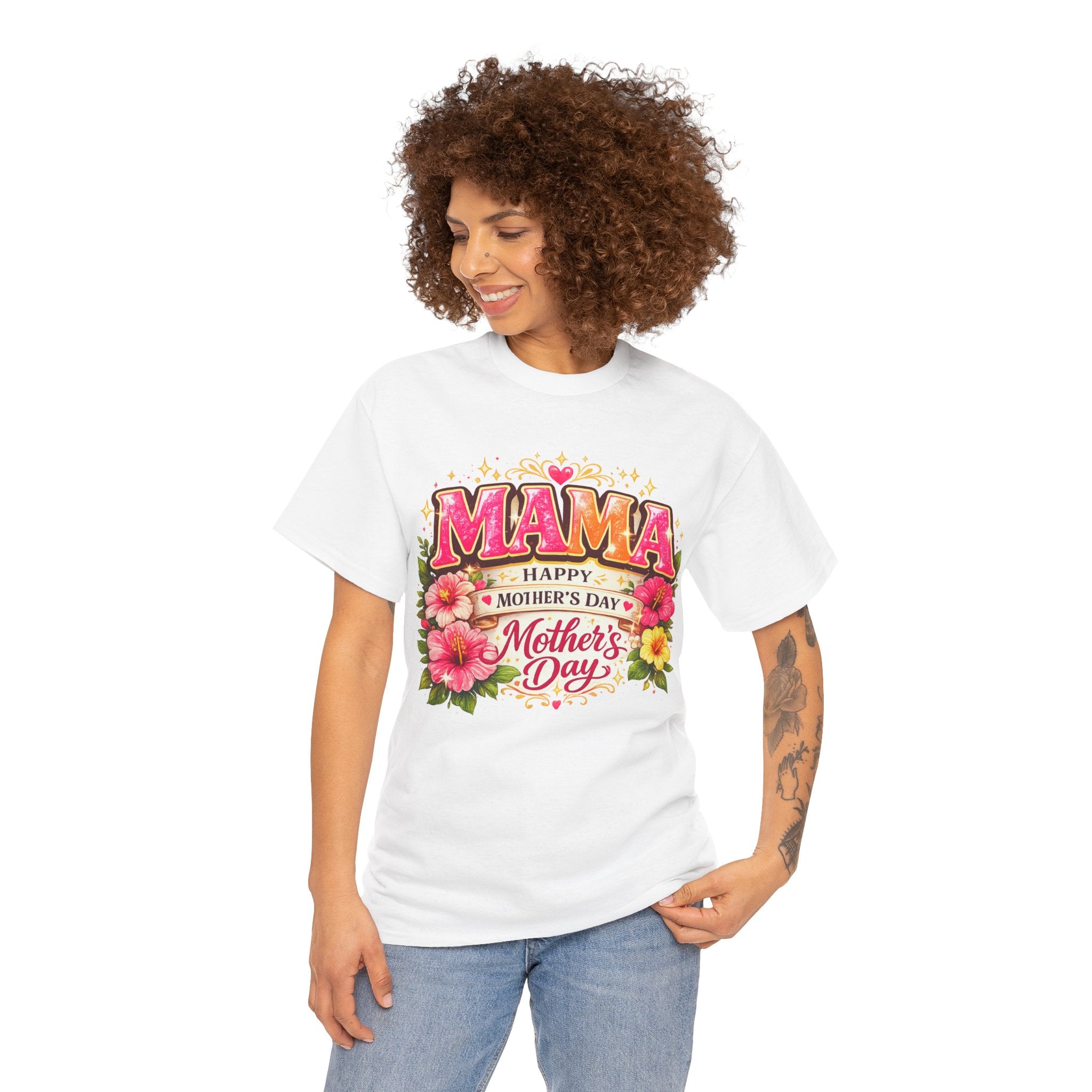 Mama Floral Shirt for Women, Mother's Day Gift for Mom, Cute Flower Graphic Tee, Mama Life T-Shirt, Birthday Gift for Mother, Mom Appreciation Gift