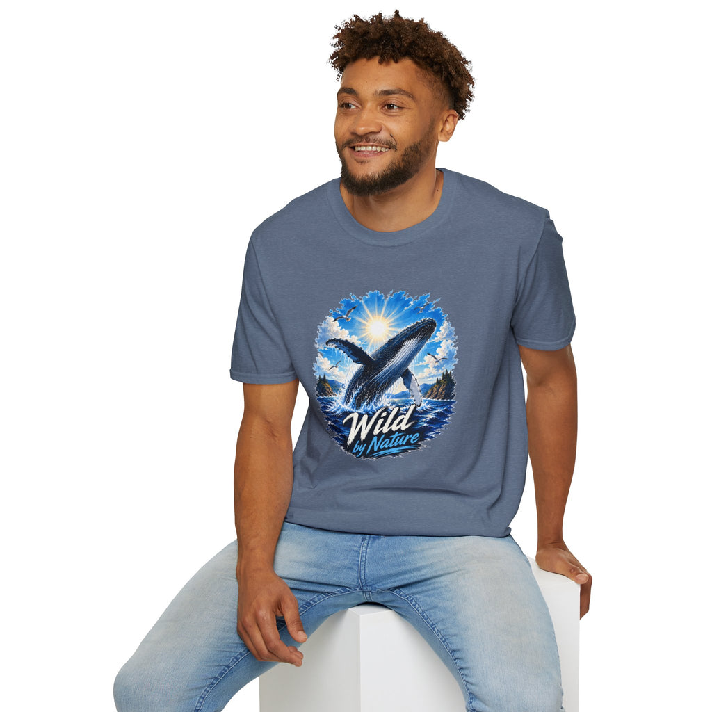 Whale T-Shirt, Ocean Whale Graphic Tee, Wild Nature Shirt, Ocean Lover Gift