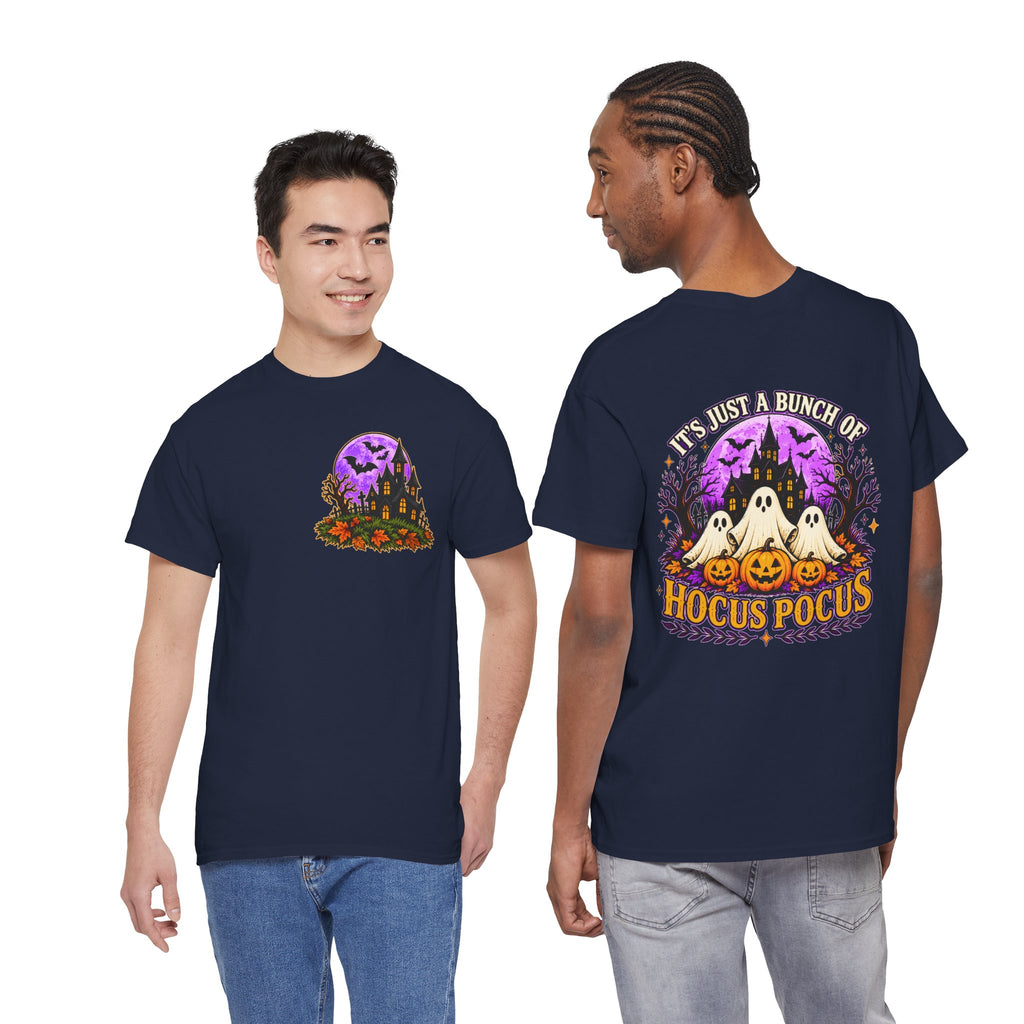 Hocus Pocus Halloween Shirt | Ghost & Pumpkin Front Back Tee