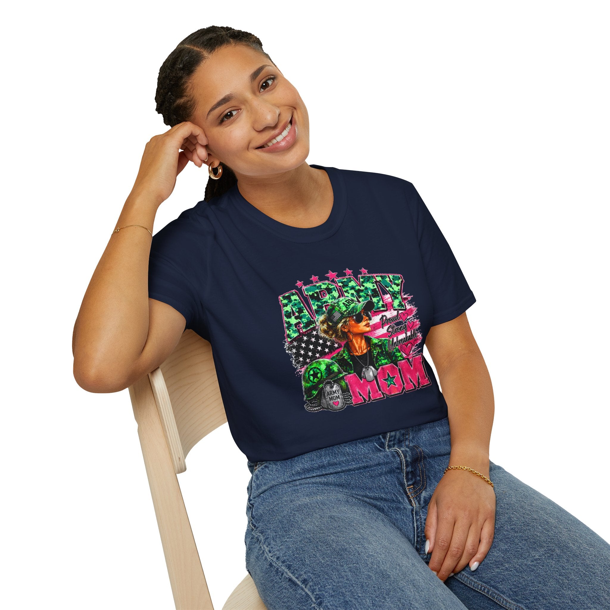 Army Mom Shirt, Military Mom T-Shirt, Army Proud Shirt, Patriotic Mom Gift, Veteran Mom Gift