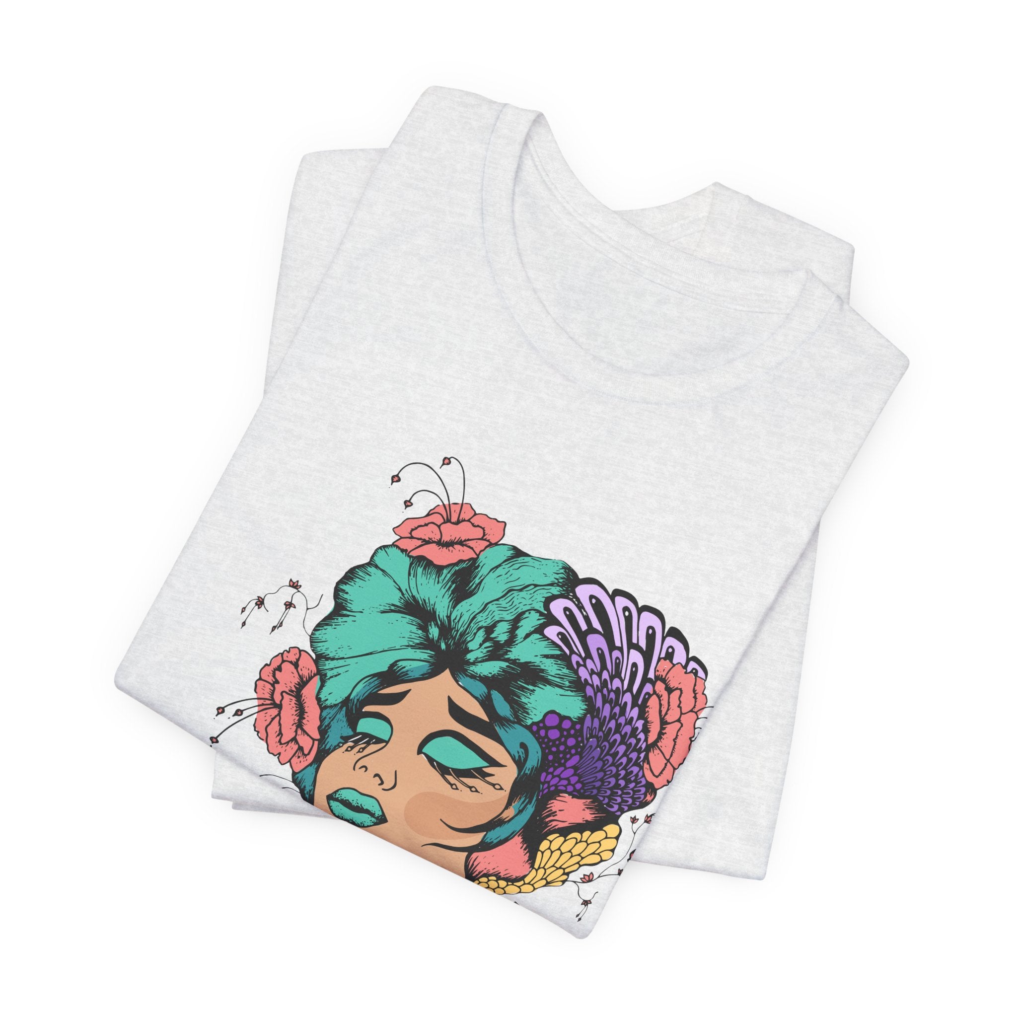 I Have Only You Floral Portrait Tee — Retro Femme Graphic T-Shirt