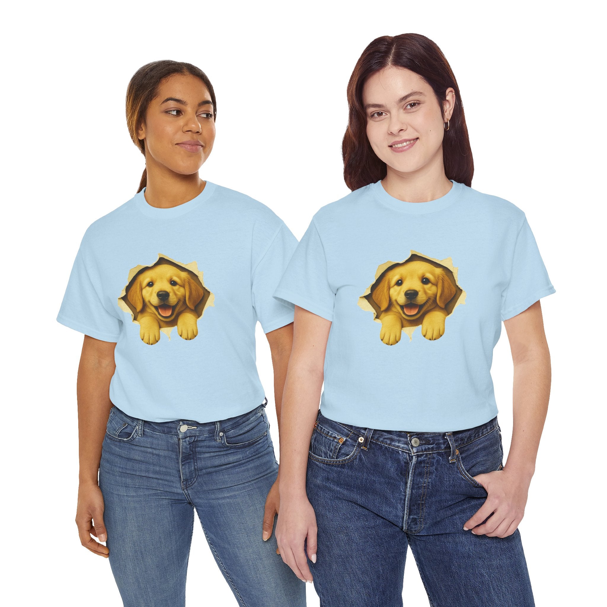Golden Retriever Peekaboo Shirt, Cute Dog Lover T-Shirt, Funny Puppy Tee, Golden Retriever Gift, Pet Lover Graphic Shirt