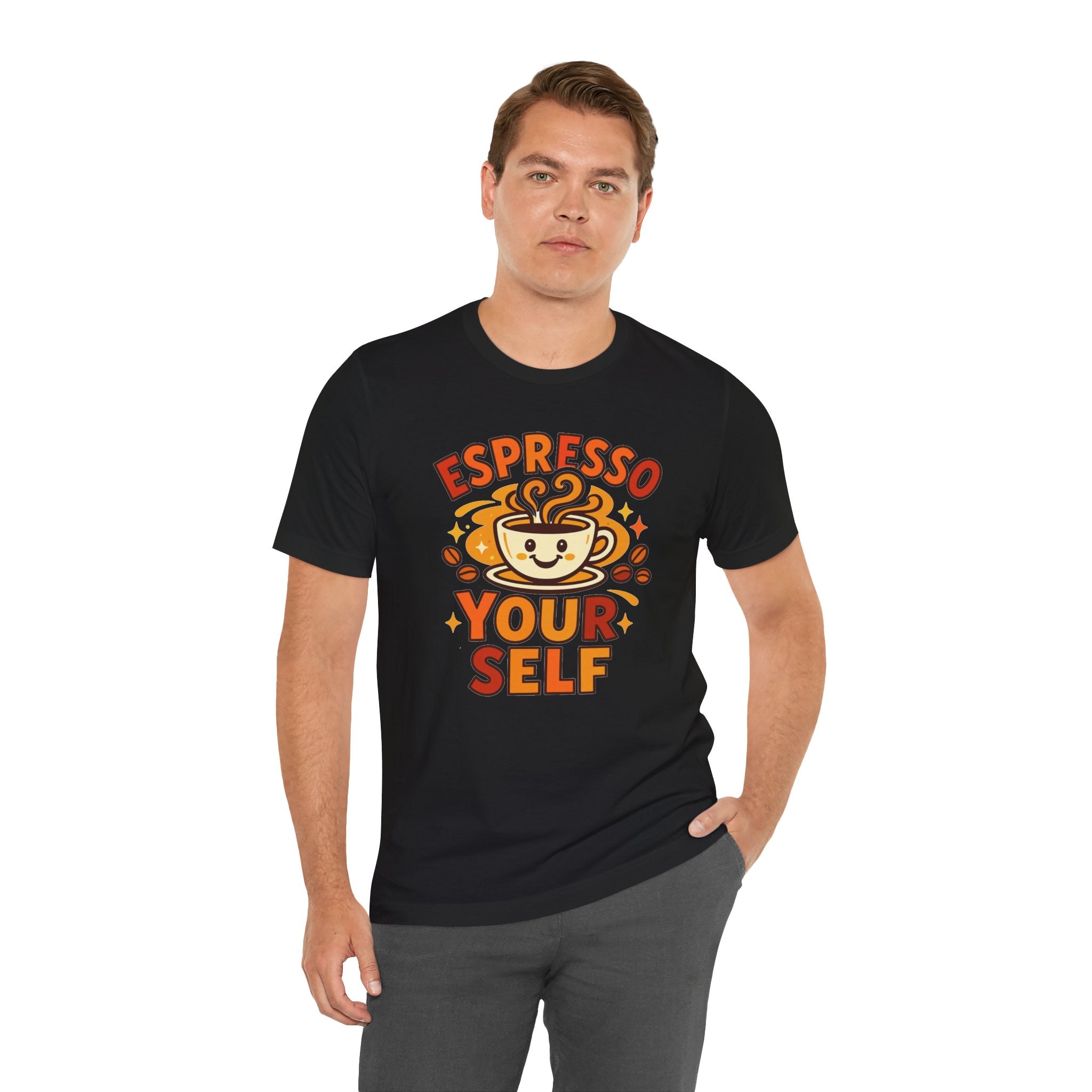 Espresso Yourself Coffee Tee — 'Espresso Your Self' Cute Coffee Cup Shirt