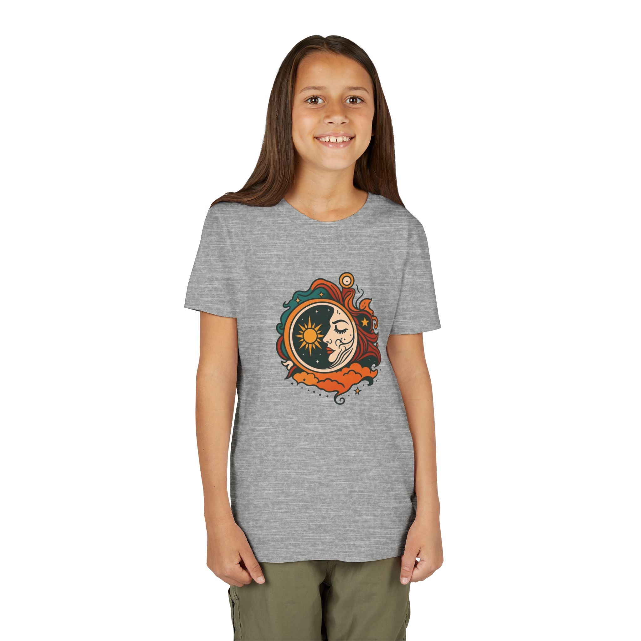 Youth Tee — Sun & Moon Yin Yang Kids Graphic T‑Shirt