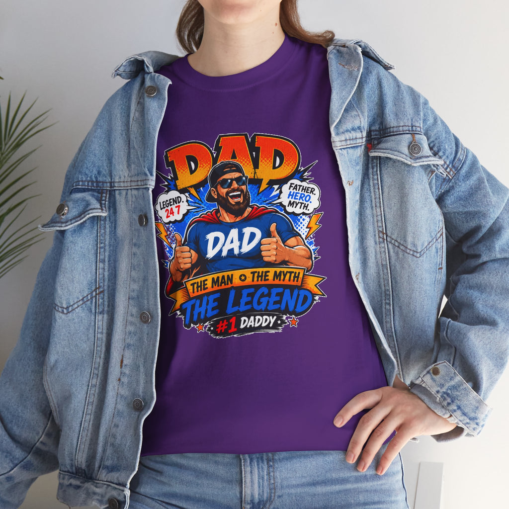 Funny Dad Shirt, Dad The Legend Tee, Father's Day Gift for Dad, Cool Dad Graphic T-Shirt, Best Dad Ever Shirt, Dad Gift