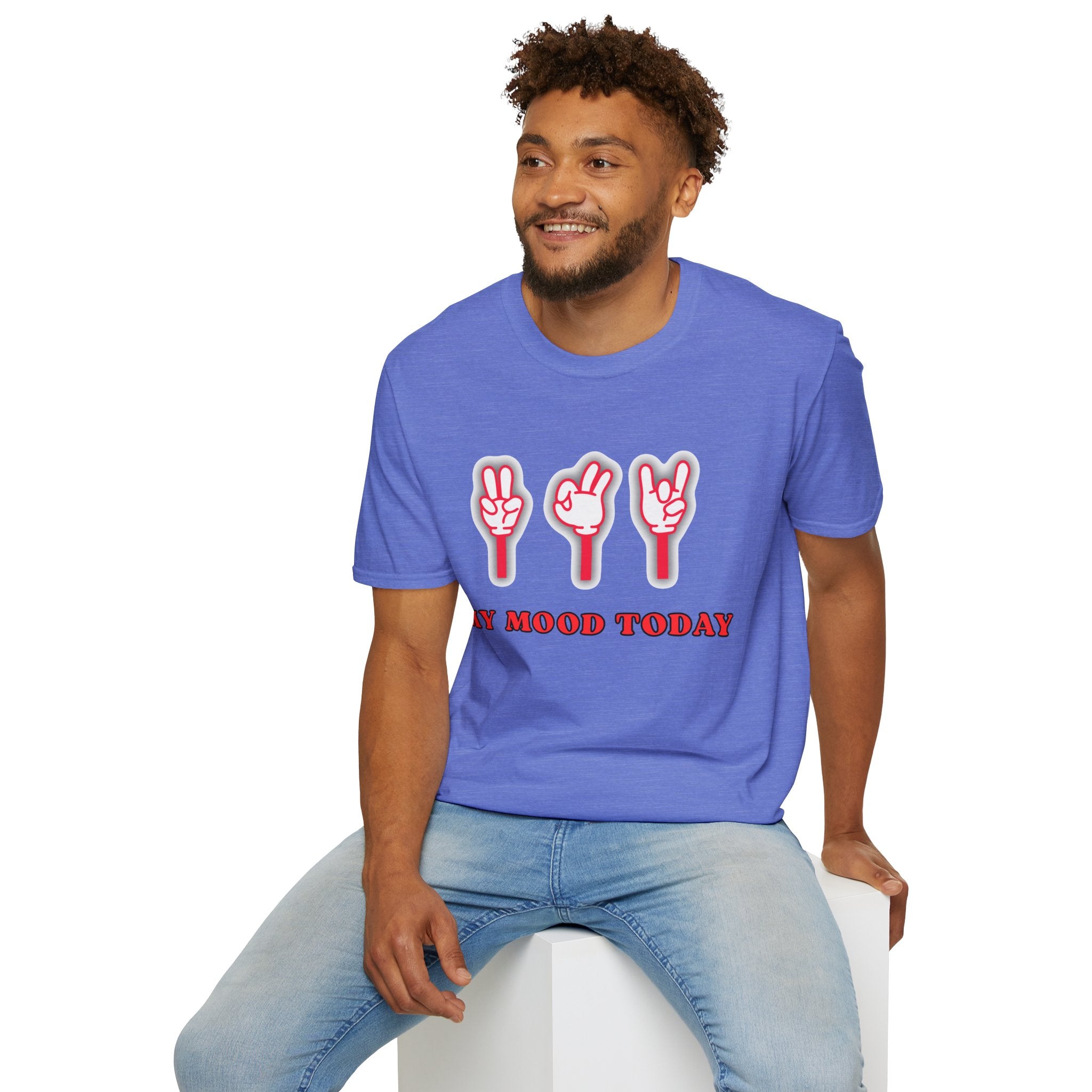 My Mood Today T-Shirt, Funny Graphic Tee, Cool Hand Signs Shirt, Unisex Casual Tee, Trendy Streetwear Gift