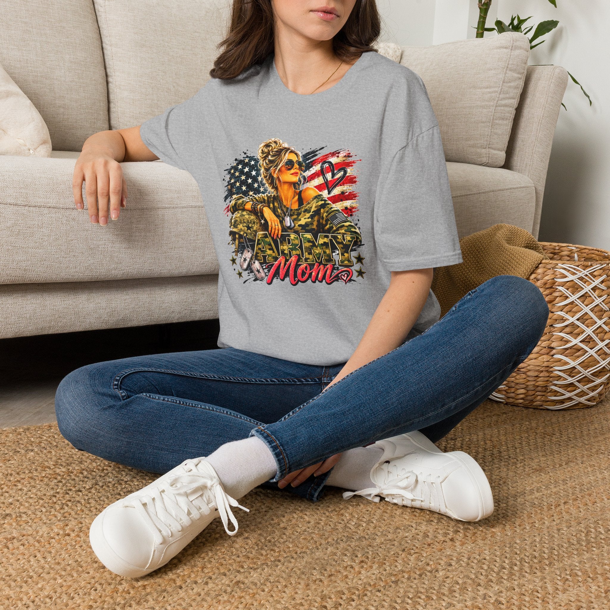 Military Mom Shirt, Patriotic Mom T Shirt, American Flag Shirt, Army Mom Gift, Military Mom Gift, USA Mom Tee