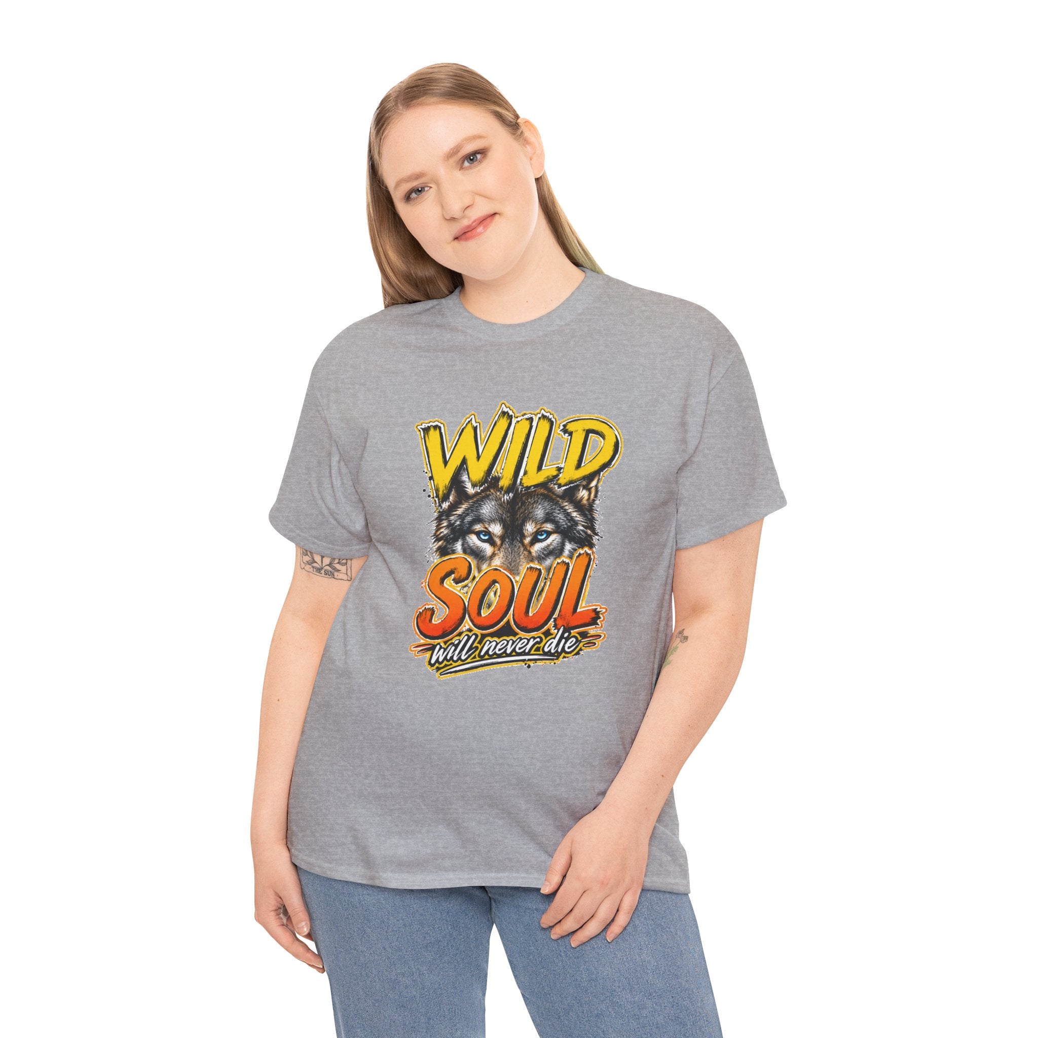 Wolf 'Wild Soul' Graphic Tee – Bold Wildlife Shirt for Nature Lovers