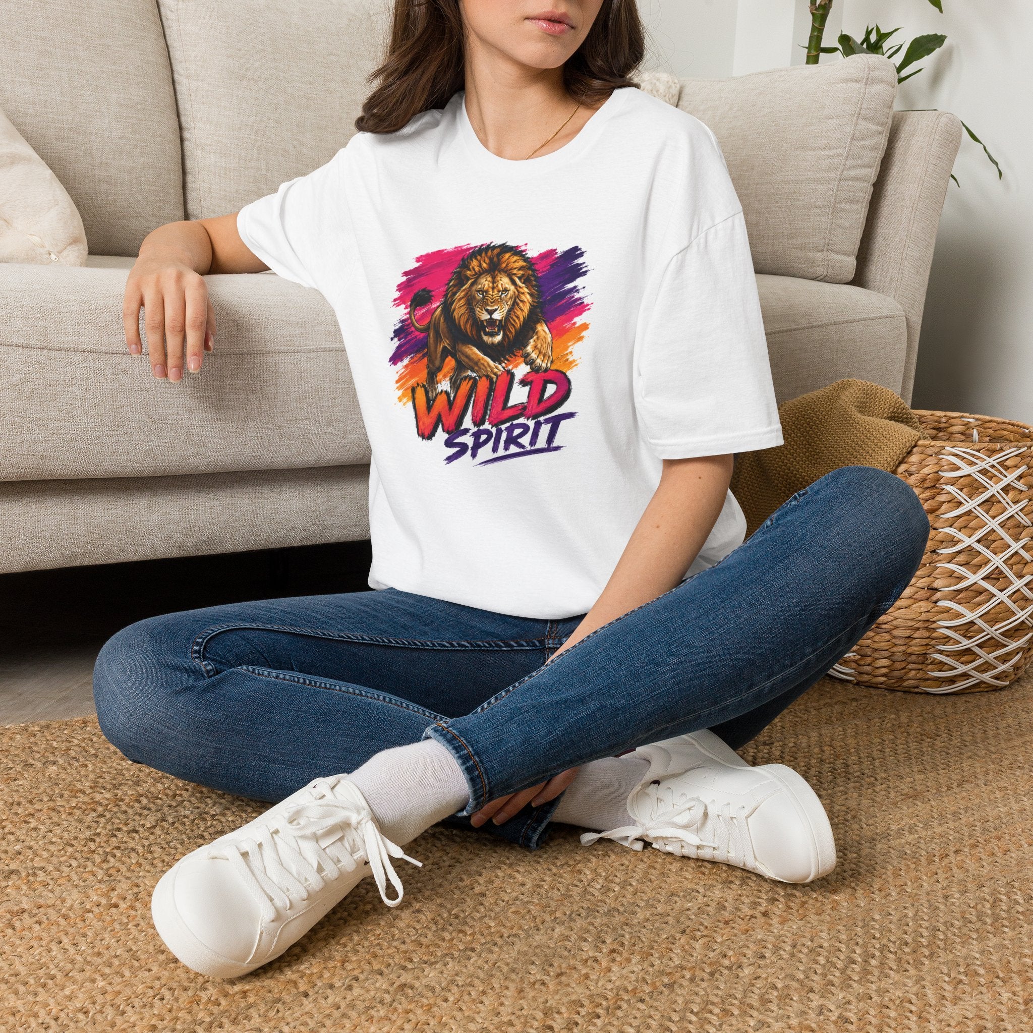 Lion T Shirt, Wild Spirit Shirt, Lion Graphic Tee, Animal Lover Shirt, Wildlife Shirt, Unisex T Shirt, Nature Gift
