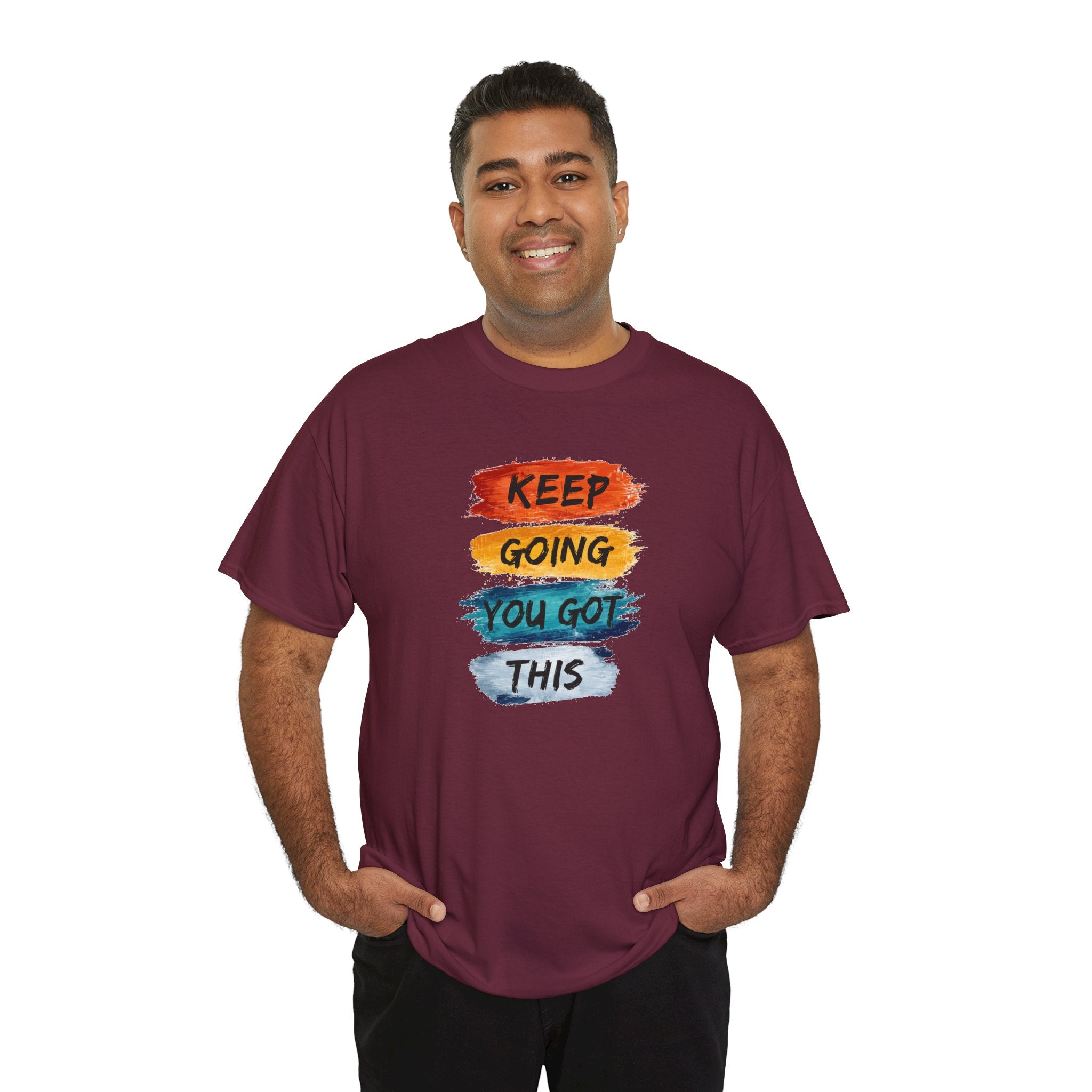 Keep Going You Got This Tee  Motivational Watercolor Brushstroke T-Shirt