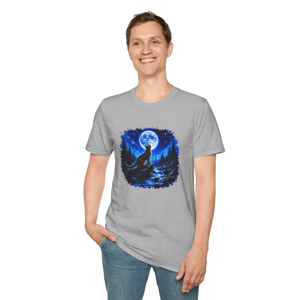 Cat Howl T-Shirt – Moonlit Night Graphic Tee