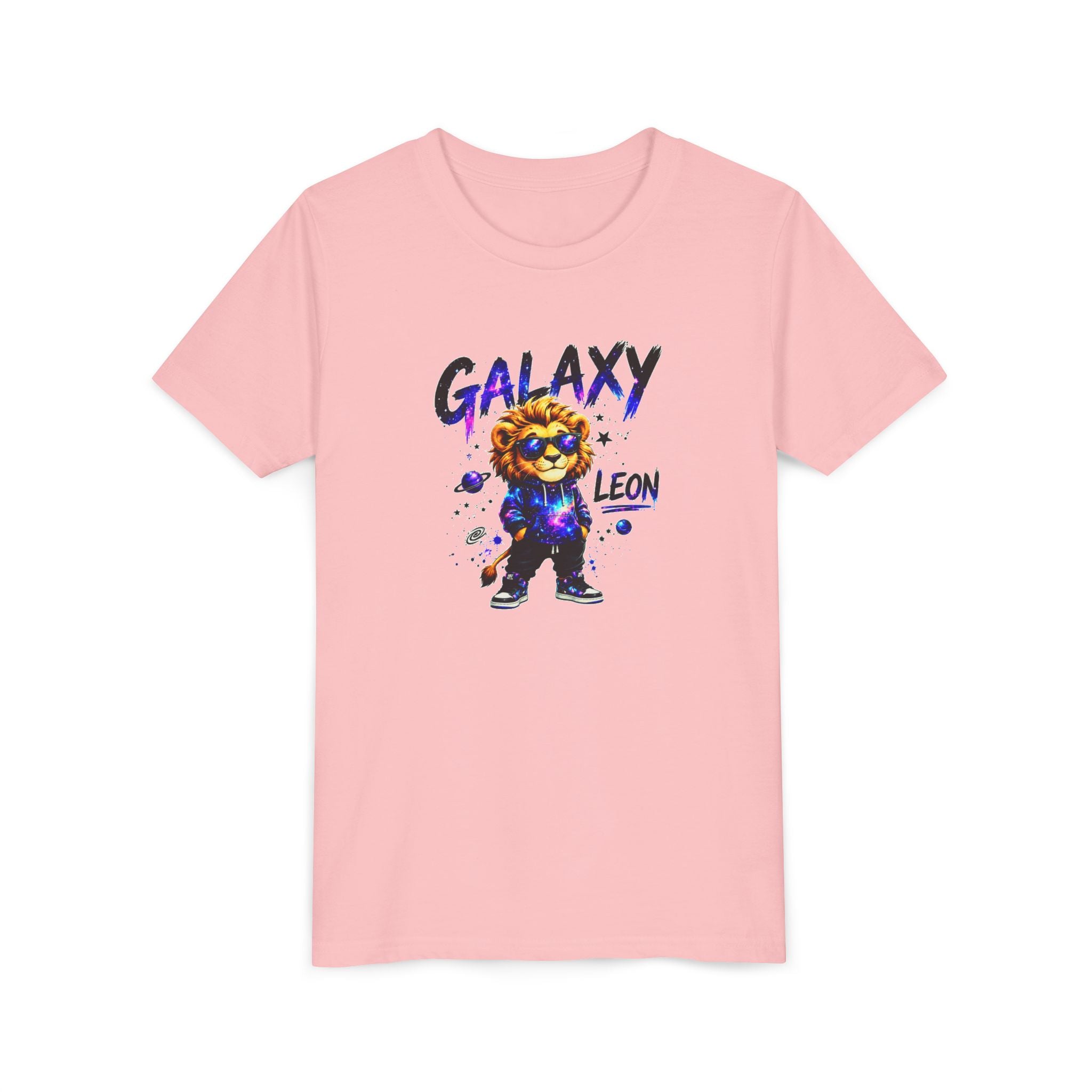 Galaxy Leon Youth T-Shirt, Space Lion Shirt for Kids, Cosmic Animal Tee, Galaxy Lion Graphic Tee, Colorful Kids Shirt, Boys Girls Unisex Tee, Gift for Kids