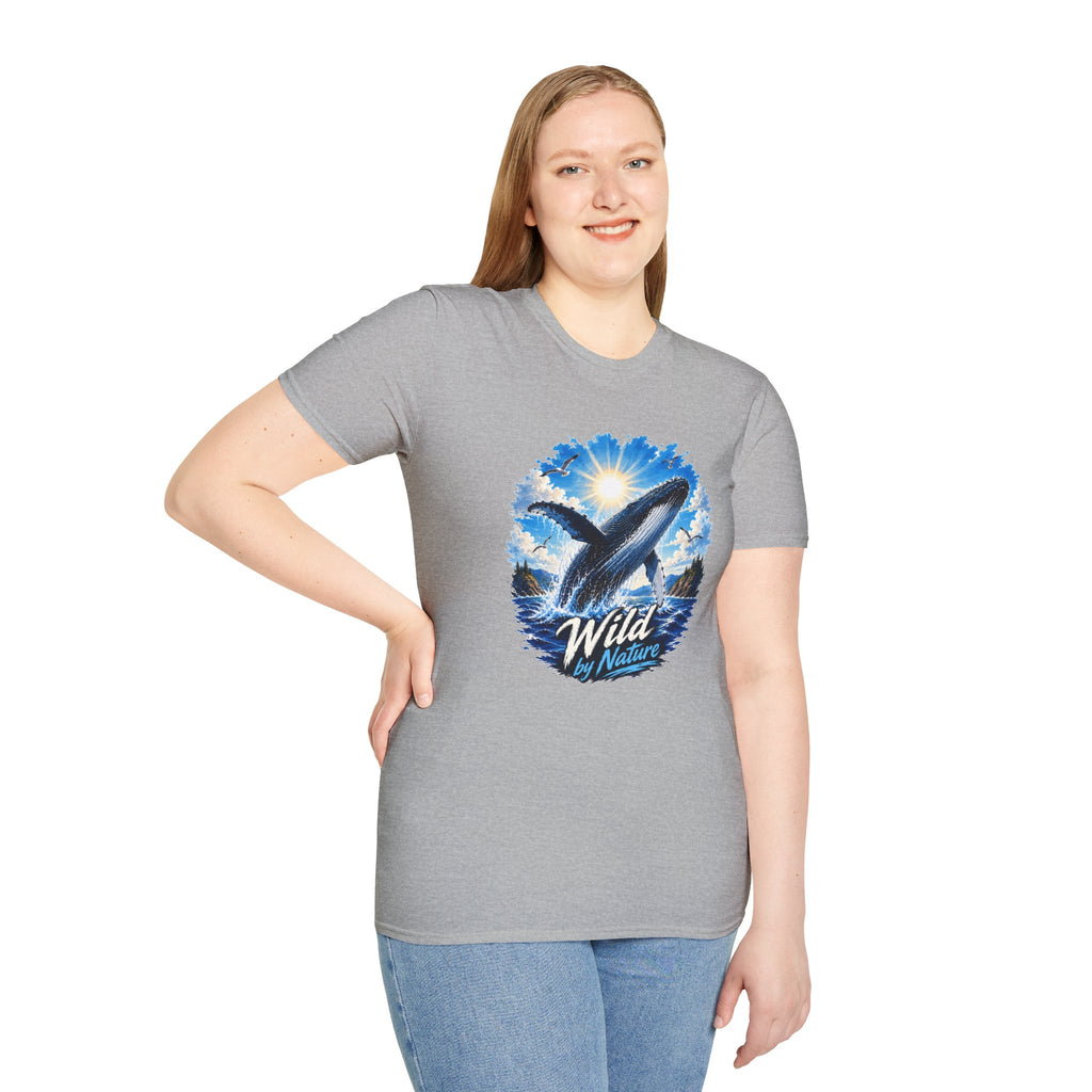 Whale T-Shirt, Ocean Whale Graphic Tee, Wild Nature Shirt, Ocean Lover Gift