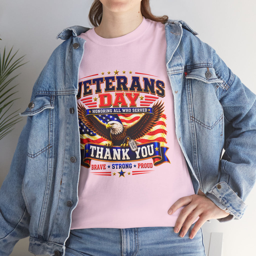 Veterans Day Eagle T-Shirt – "Thank You" Patriotic Tribute Tee