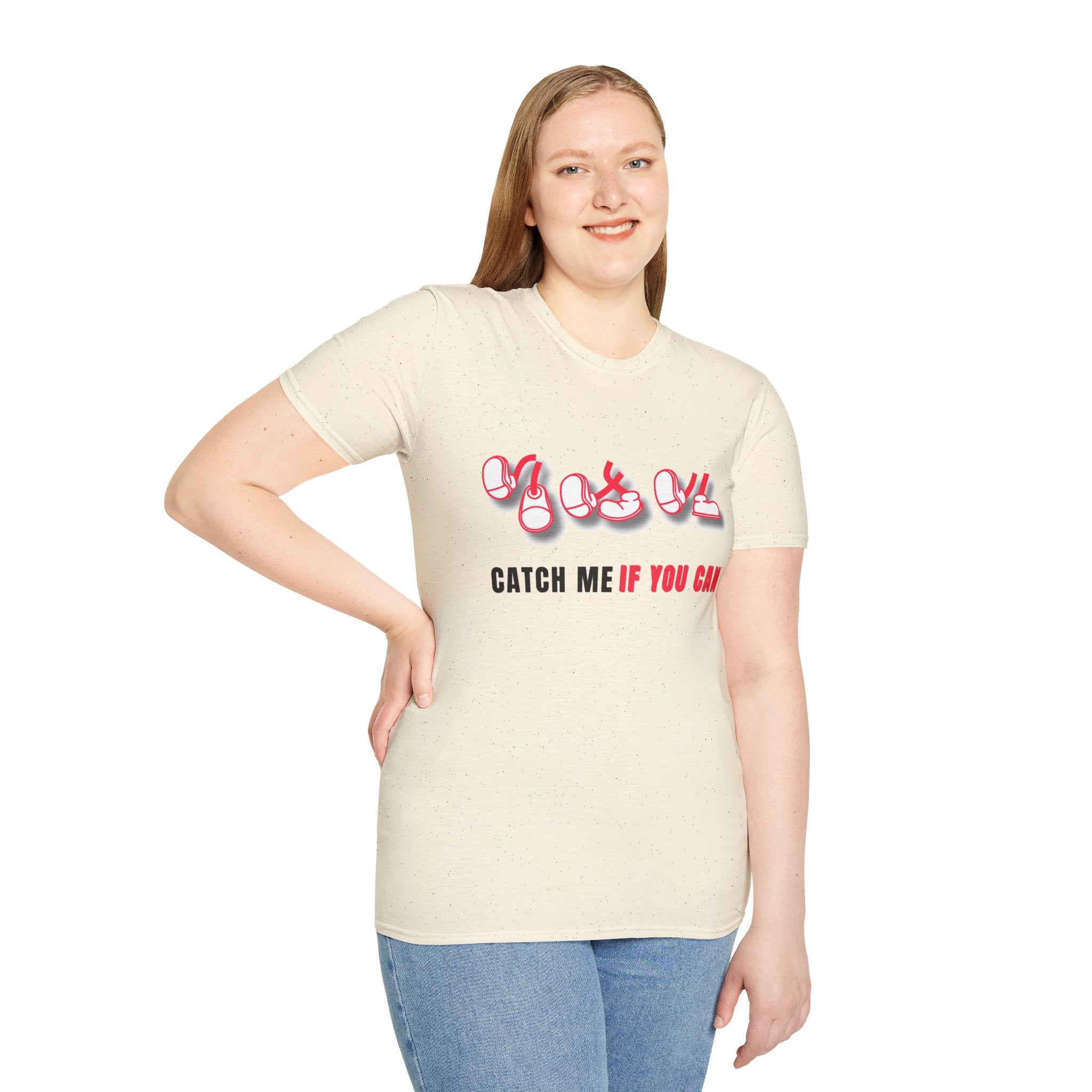 Catch Me If You Can T-Shirt, Funny Graphic Tee, Flirty Cute Shirt, Trendy Unisex Tee, Gift for Him Her
