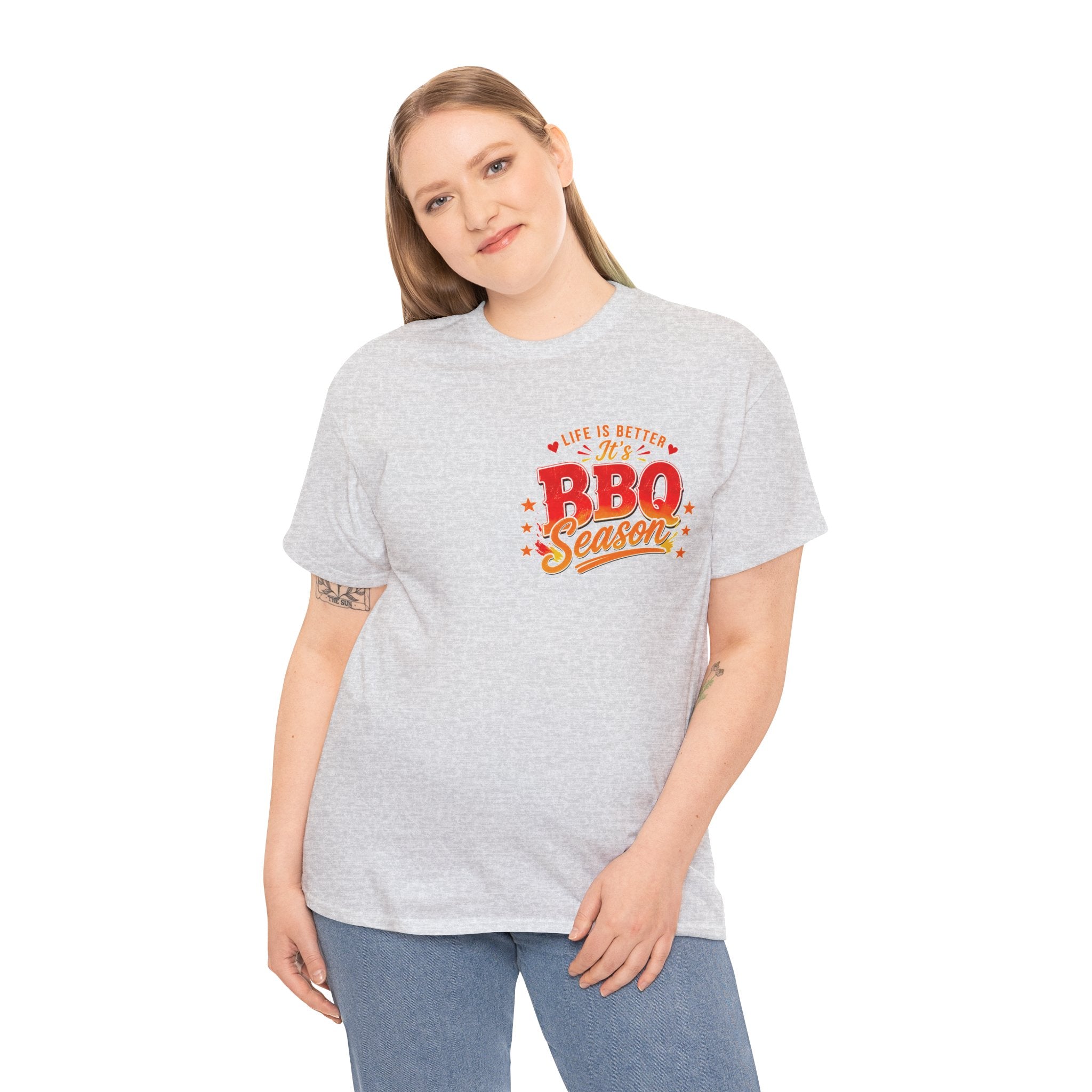 BBQ Season T-Shirt | Life Is Better It's BBQ Season Tee | Funny Grill Shirt | Summer Cookout Tee | Barbecue Lover Gift | Backyard BBQ Shirt