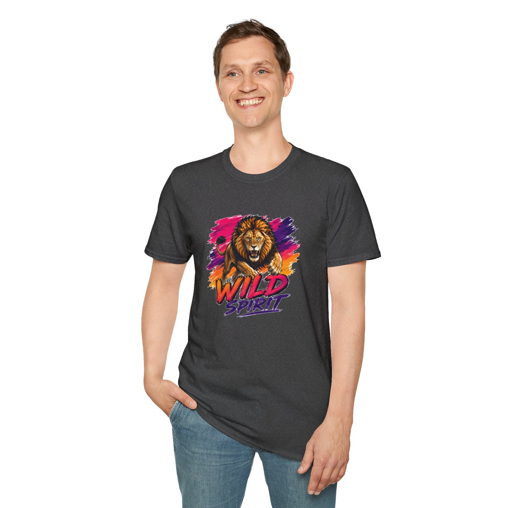 Lion T Shirt, Wild Spirit Shirt, Lion Graphic Tee, Animal Lover Shirt, Wildlife Shirt, Unisex T Shirt, Nature Gift