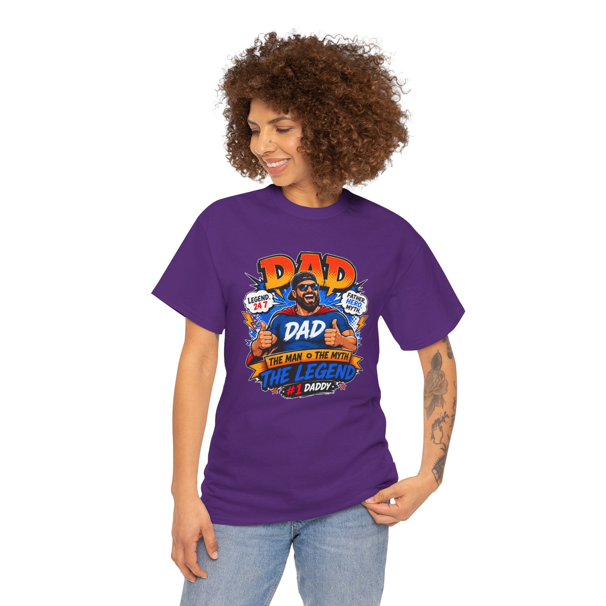 Funny Dad Shirt, Dad The Legend Tee, Father's Day Gift for Dad, Cool Dad Graphic T-Shirt, Best Dad Ever Shirt, Dad Gift