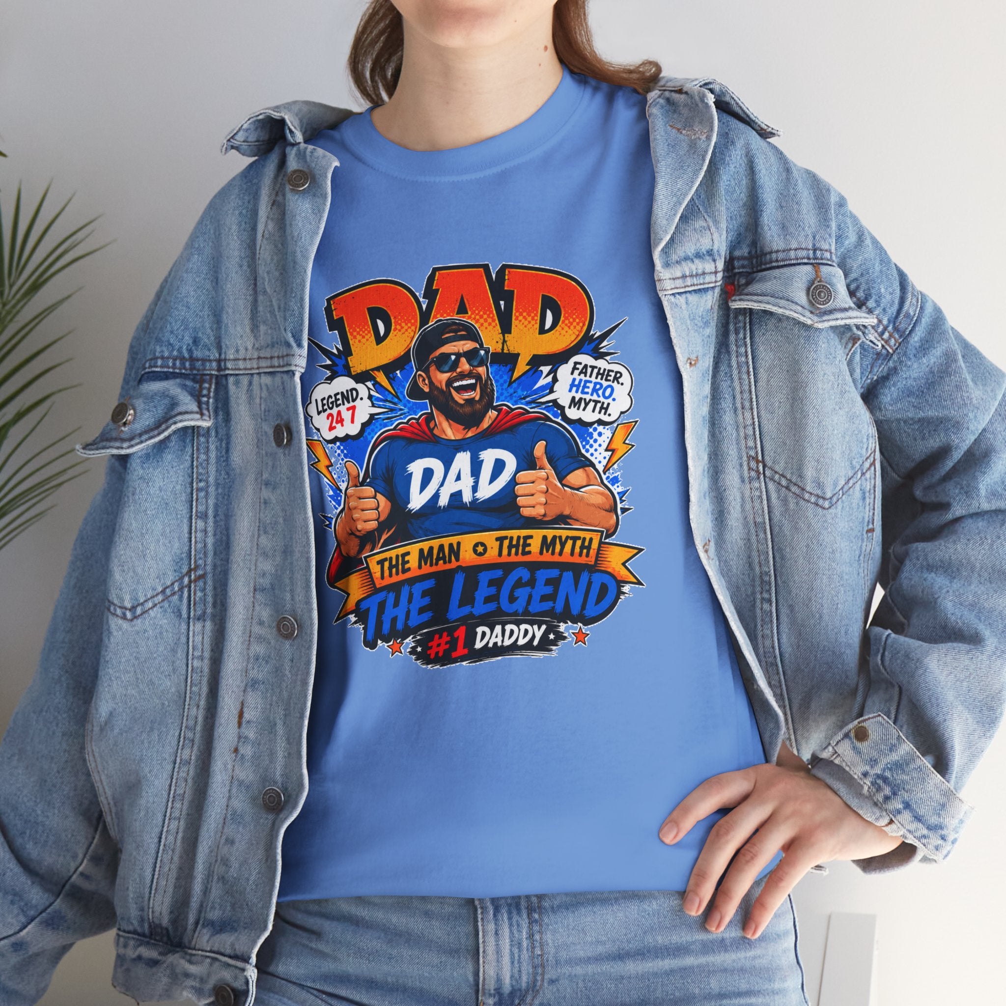 Funny Dad Shirt, Dad The Legend Tee, Father's Day Gift for Dad, Cool Dad Graphic T-Shirt, Best Dad Ever Shirt, Dad Gift