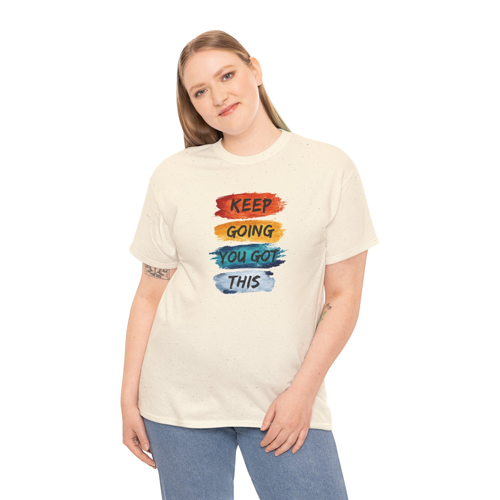 Keep Going You Got This Tee  Motivational Watercolor Brushstroke T-Shirt