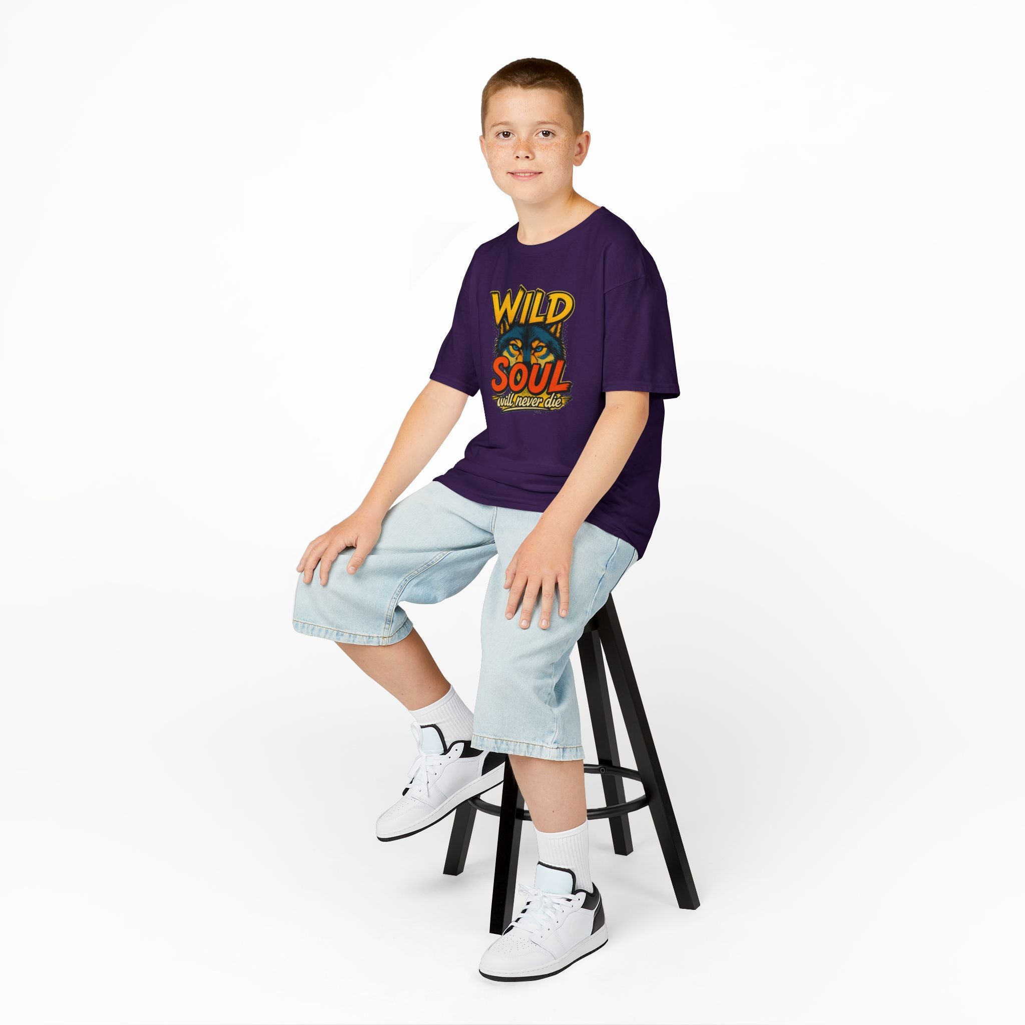 Kids Tee — "Wild Soul" Tiger Graphic Shirt for Bold Little Adventurers