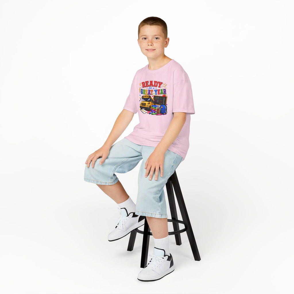 Kids T-Shirt — "Ready For A Great Year" School Bus Back-to-School Tee